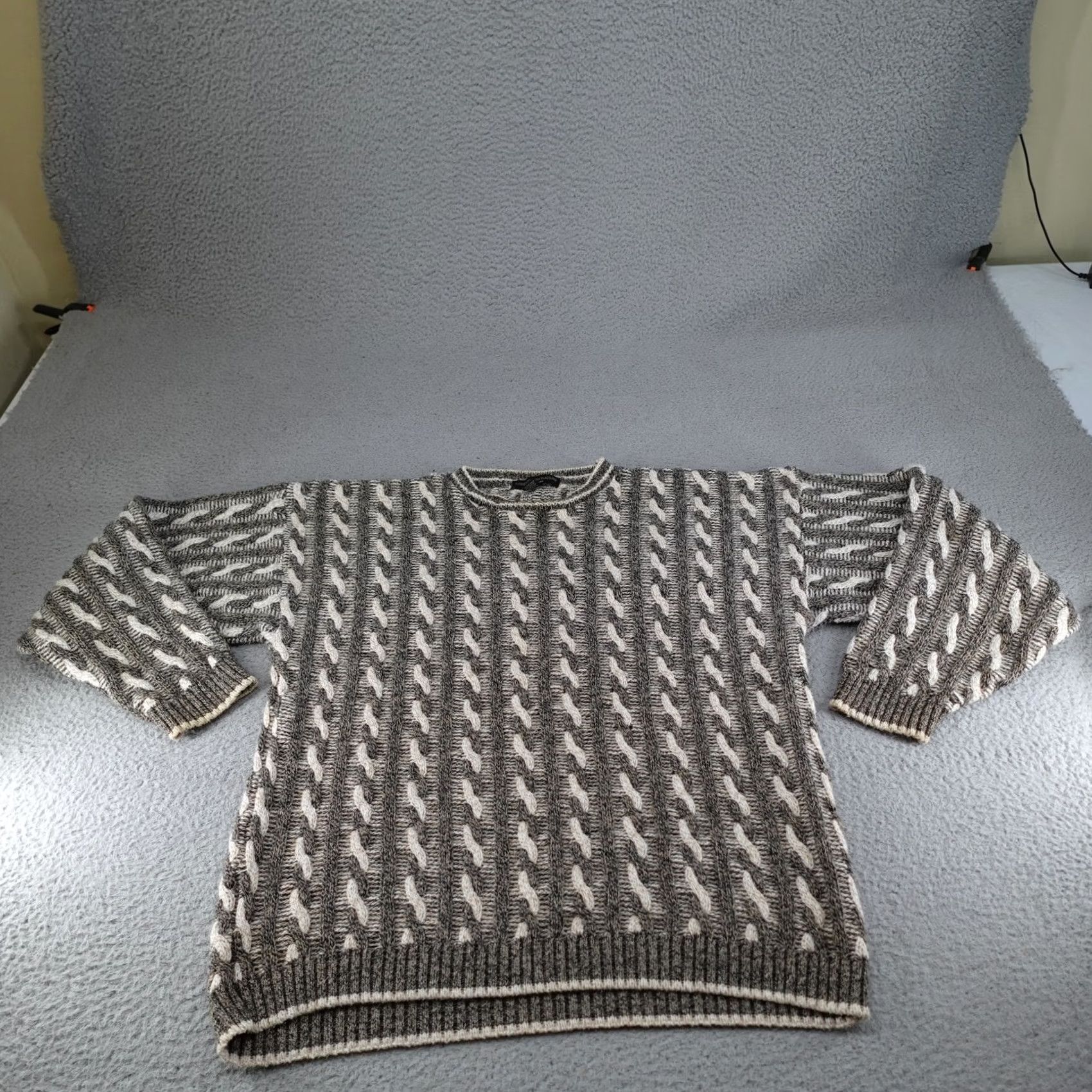 Vintage VINTAGE Liberty Sweaters Sweater Mens 2XL Gray Heavyweight Pullover USA 90s Size US XXL / EU 58 / 5 - 2 Thumbnail