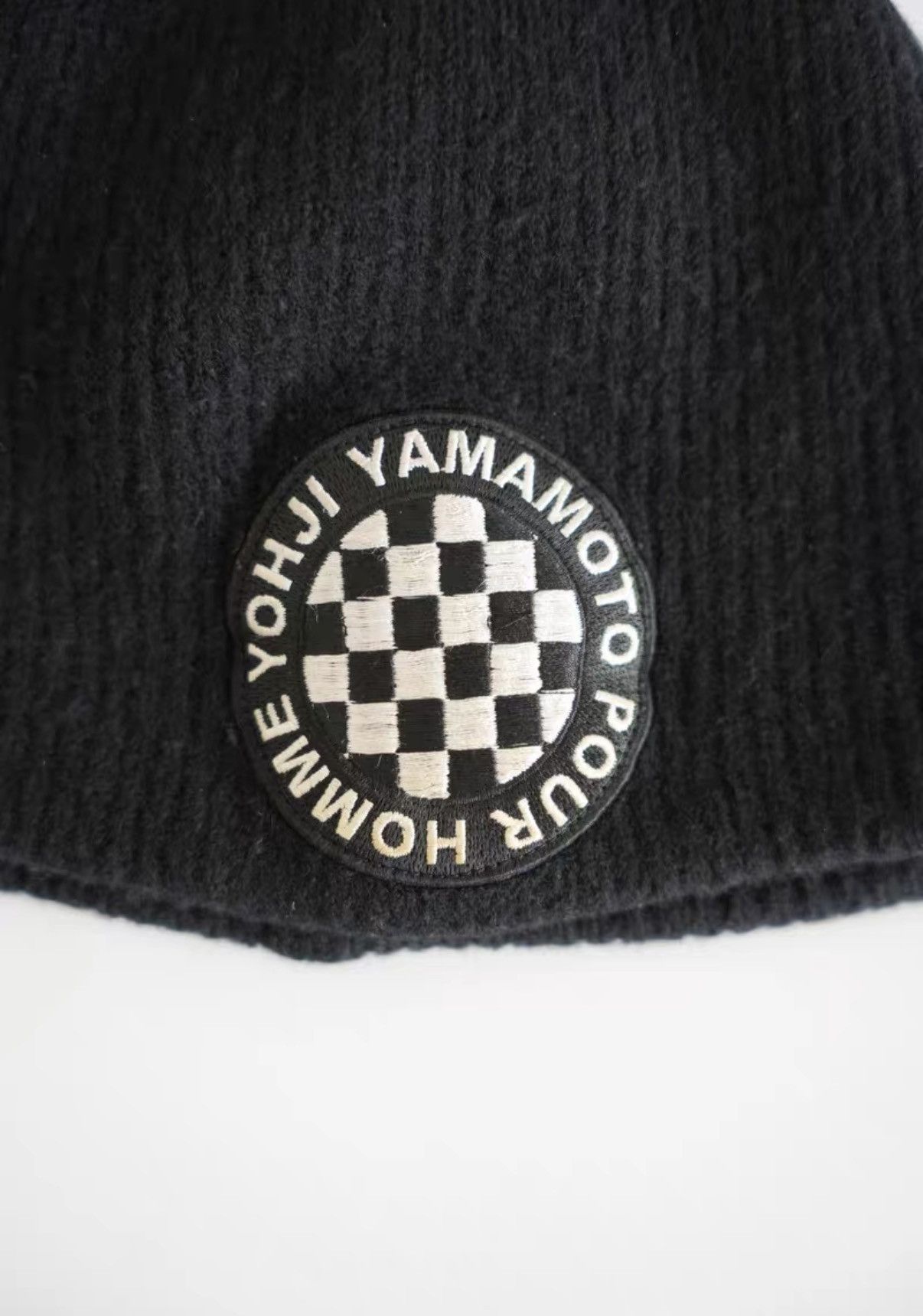 Yohji Yamamoto Yohji Yamamoto 04AW Checkerboard Knit Beanie K4 Size ONE SIZE - 5 Thumbnail