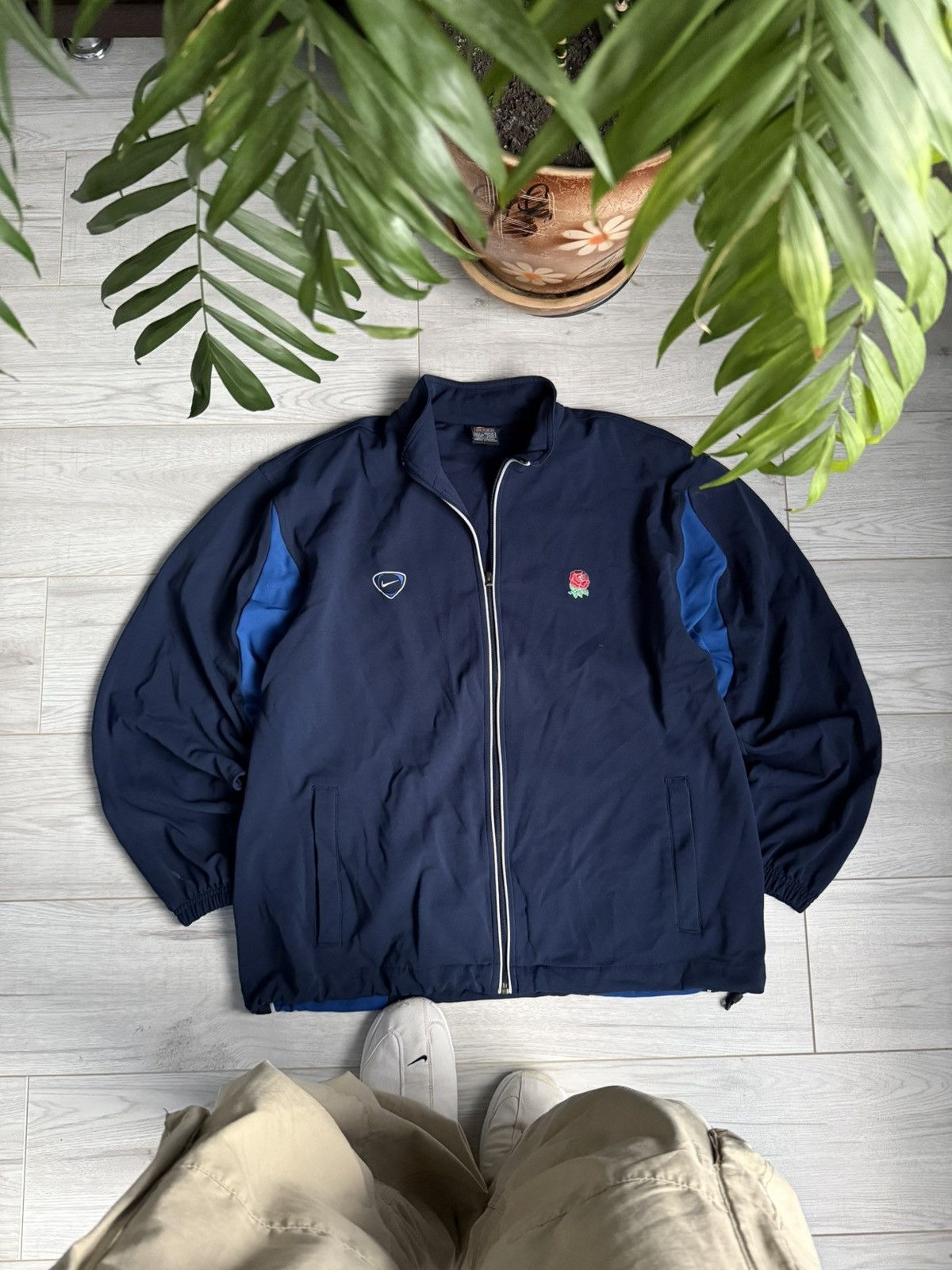 Nike × Vintage Vintage Nike track jacket England rugby jersey 90’s Size US L / EU 52-54 / 3 - 1 Thumbnail