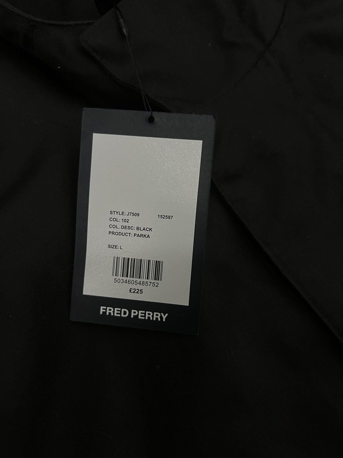 Fred Perry FRED PERRY RETRO MOD FISHTAIL PARKA JACKET (BL) Size US L / EU 52-54 / 3 - 3 Thumbnail
