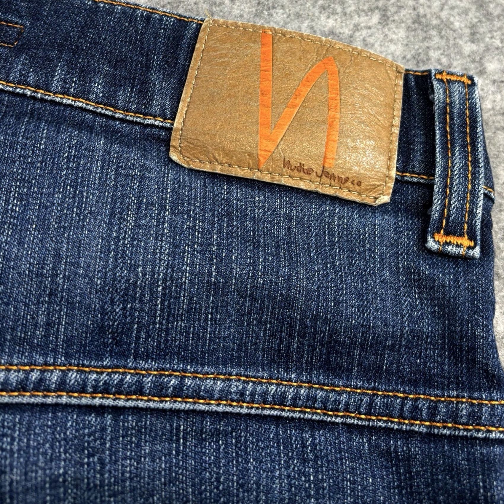 Nudie Jeans Nudie Jeans Thin Finn Slim Fit Jeans W32 L30 Men Blue Zip Fly Pant Pre Loved Size US 32 / EU 48 - 6 Thumbnail