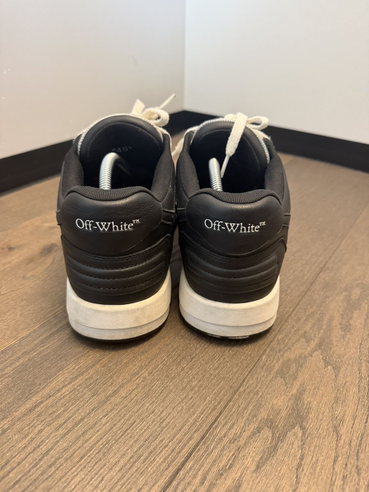 Off-White Off white Out Of Office / OOO / Black White Size US 12 / EU 45 - 5 Thumbnail