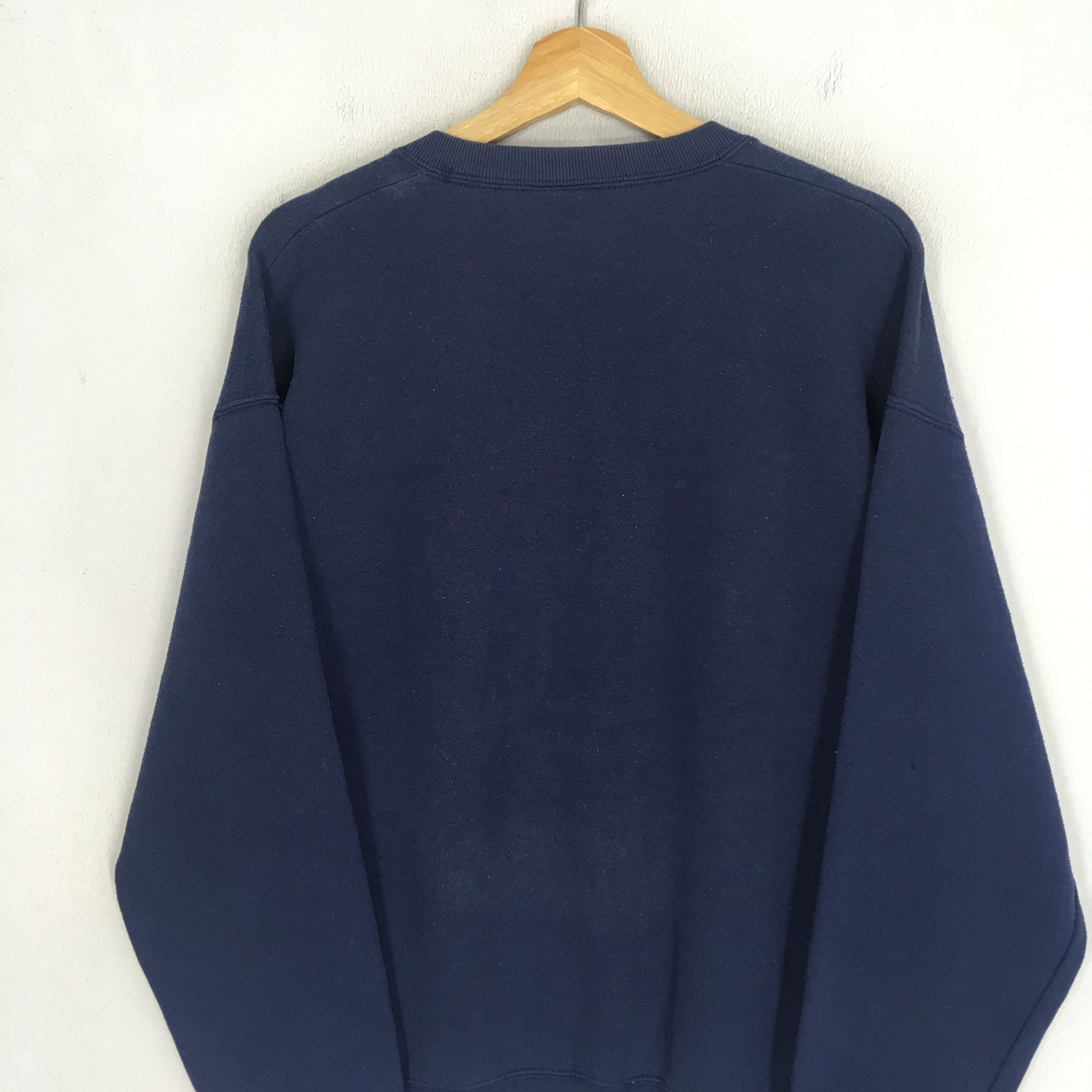 Fruit Of The Loom Vintage 90s Fruit of The Loom Blue Sweatshirt - 282 Size US M / EU 48-50 / 2 - 8 Thumbnail