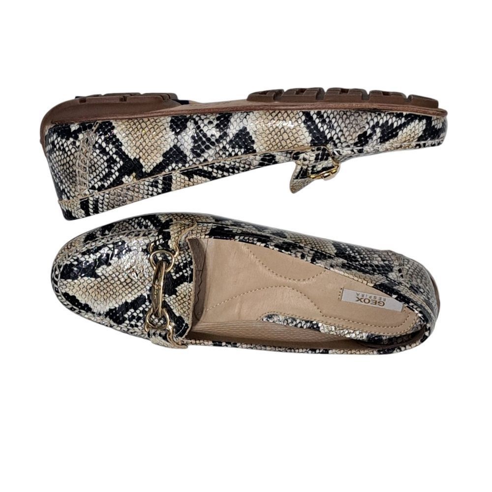 Geox Geox Respira Phython Print Drive Moccasin Loafer Faux Leathe Size US 7 / IT 37 - 10 Thumbnail