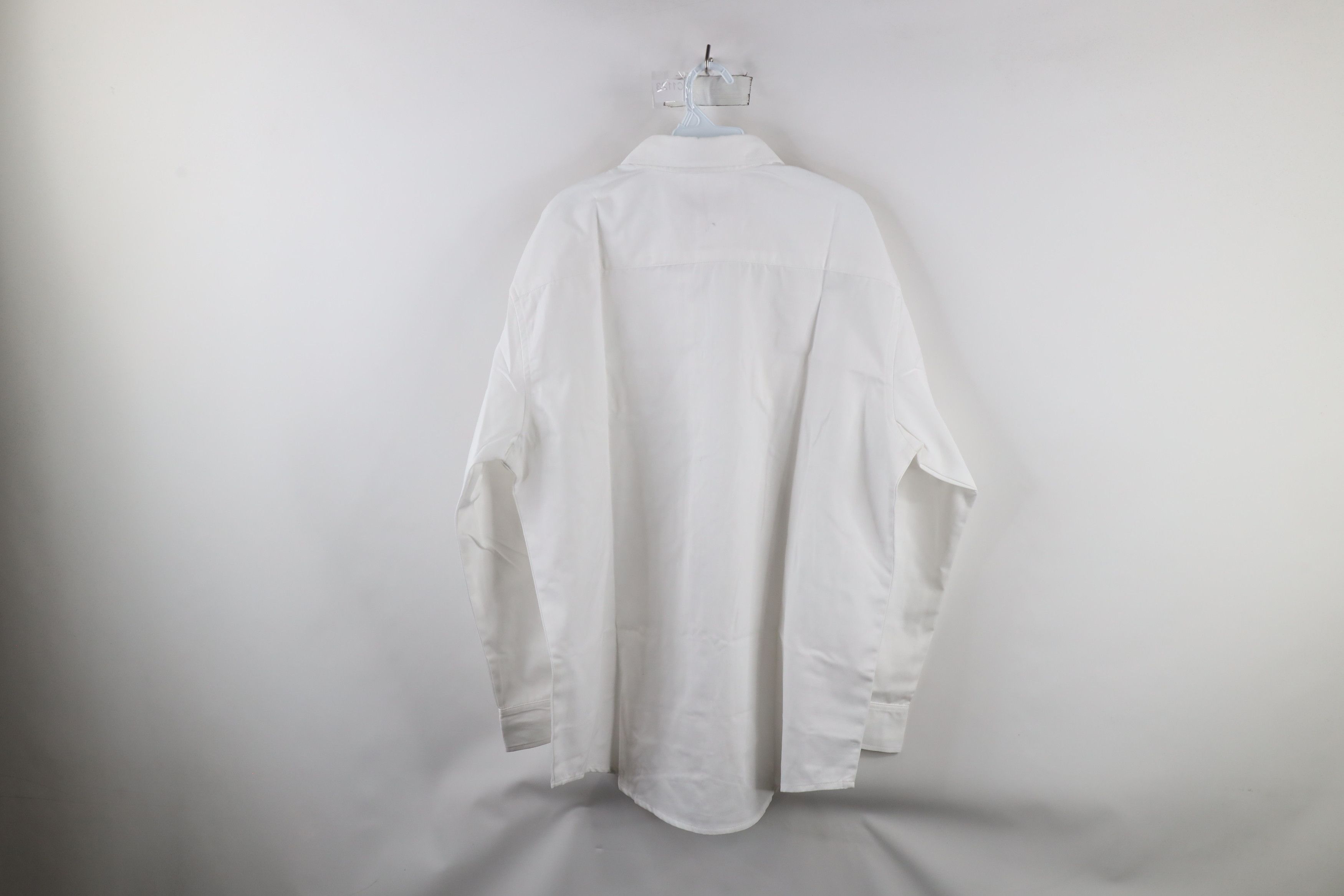 Big Mac × Vintage Vintage 90s Big Mac Mechanic Collared Button Shirt White Size US L / EU 52-54 / 3 - 9 Thumbnail