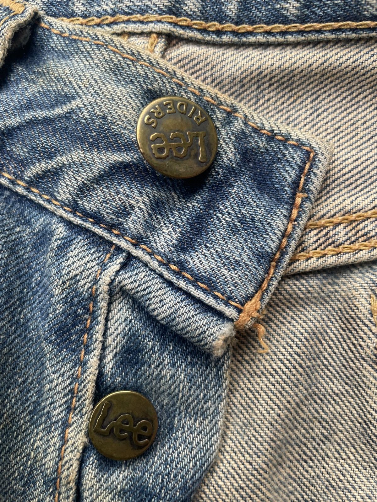 Lee Vintage Lee Riders Selvedge Distresed Denim Size US 29 - 19 Thumbnail