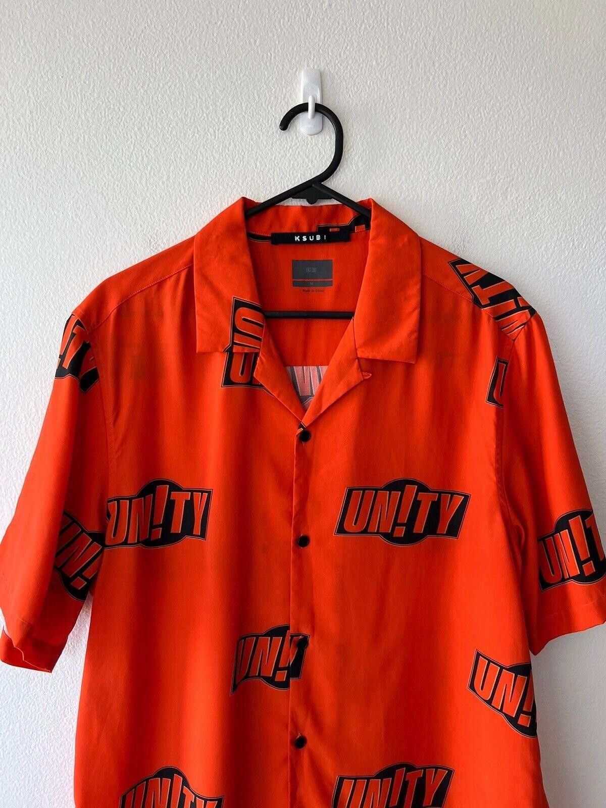 Ksubi new ksubi medium m shirt top resort orange black unity logo Size US M / EU 48-50 / 2 - 2 Thumbnail