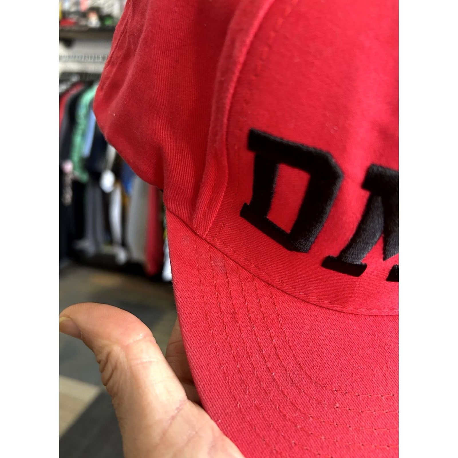 Diamond Supply Co. Diamond Supply Co. Hat Cap Red DMND Embroidered Logo SnapBack Skate Streetwear Mens Size ONE SIZE - 4 Thumbnail