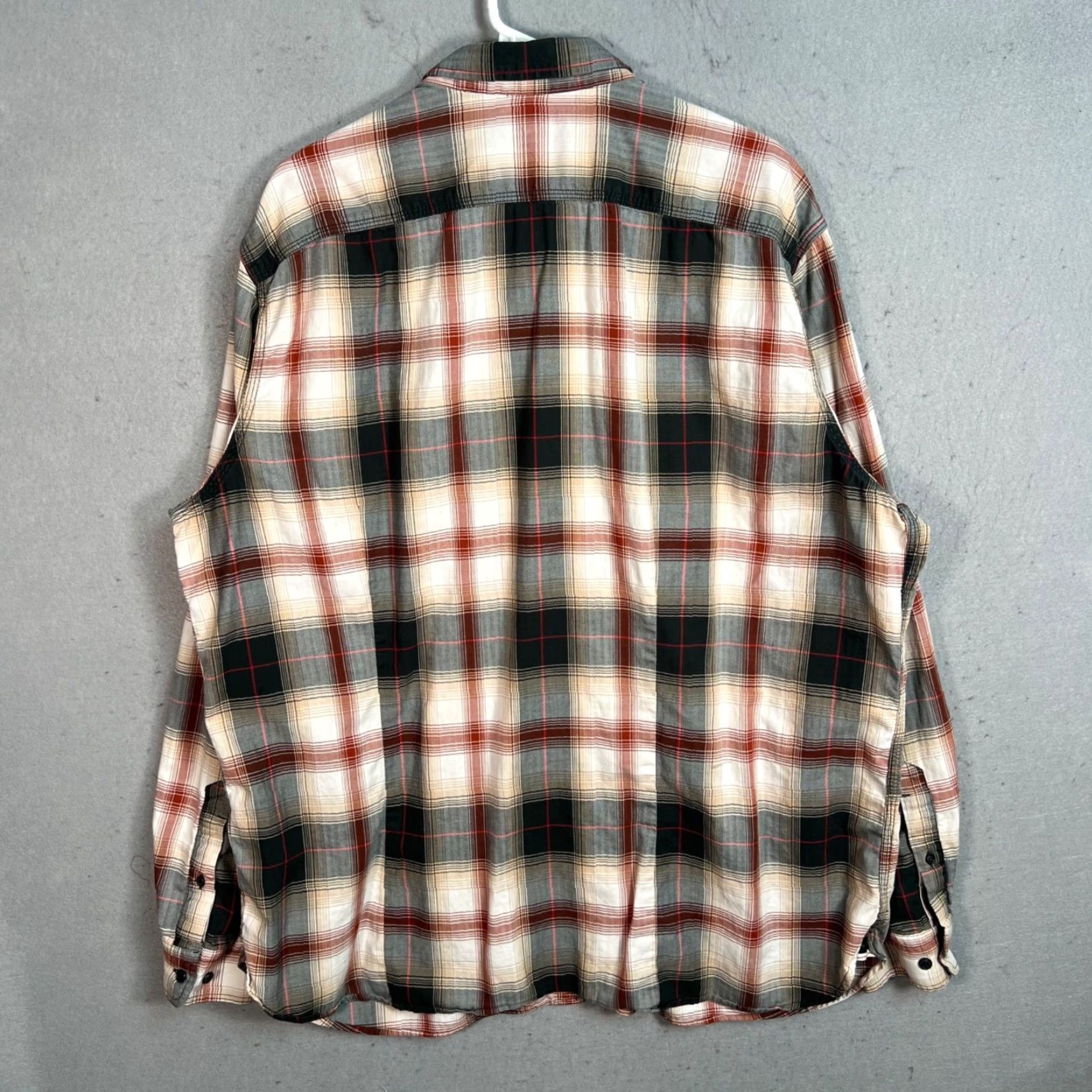 Banana Republic VINTAGE Banana Republic Mens Tailored Slim Fit Plaid Shirt XXL Cotton Blend Long Sleeve Size US XXL / EU 58 / 5 - 2 Thumbnail