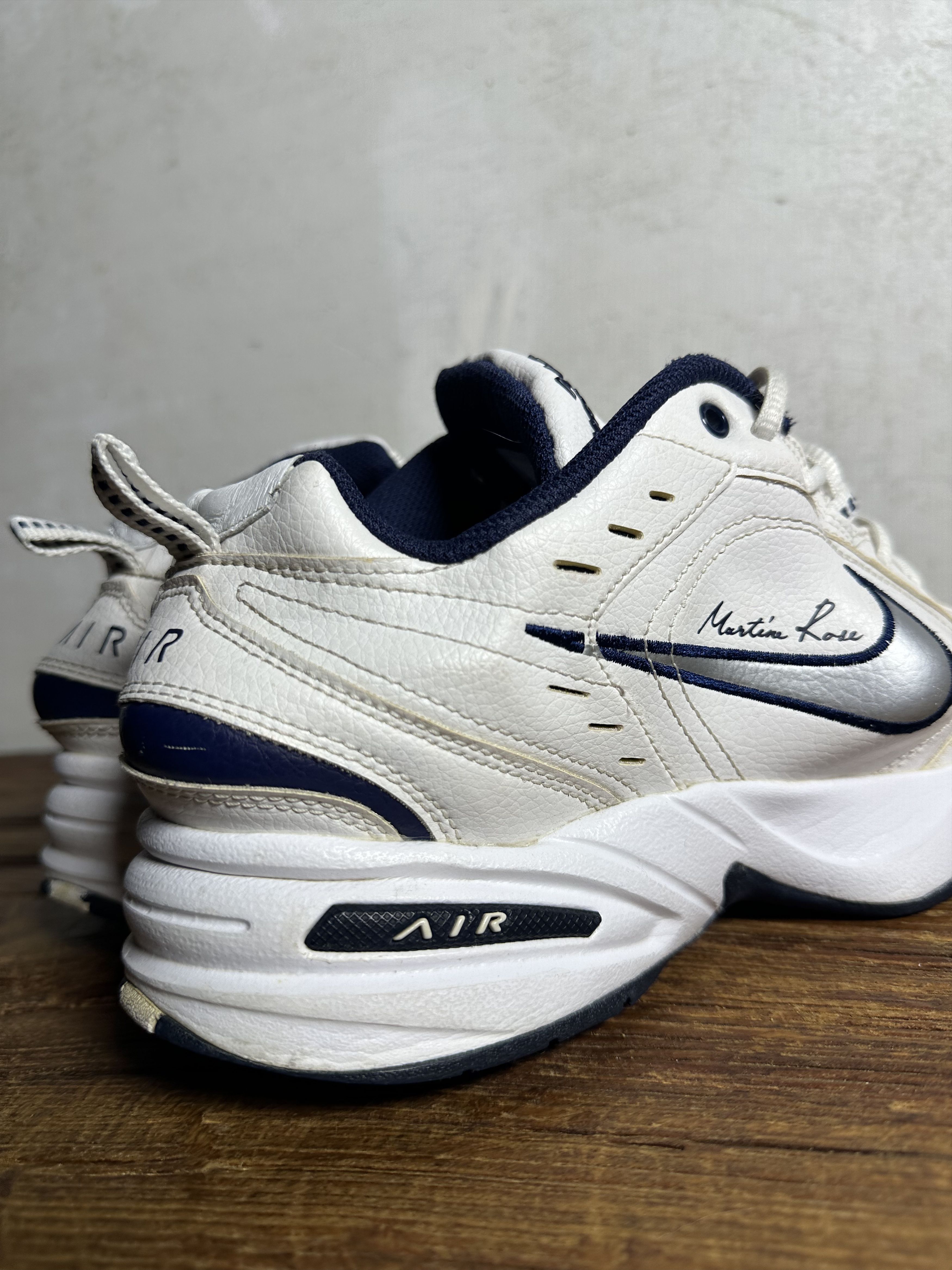 Martine Rose × Nike Nike Martine Rose Air Monarch IV White Navy Size US 7 / EU 40 - 6 Thumbnail