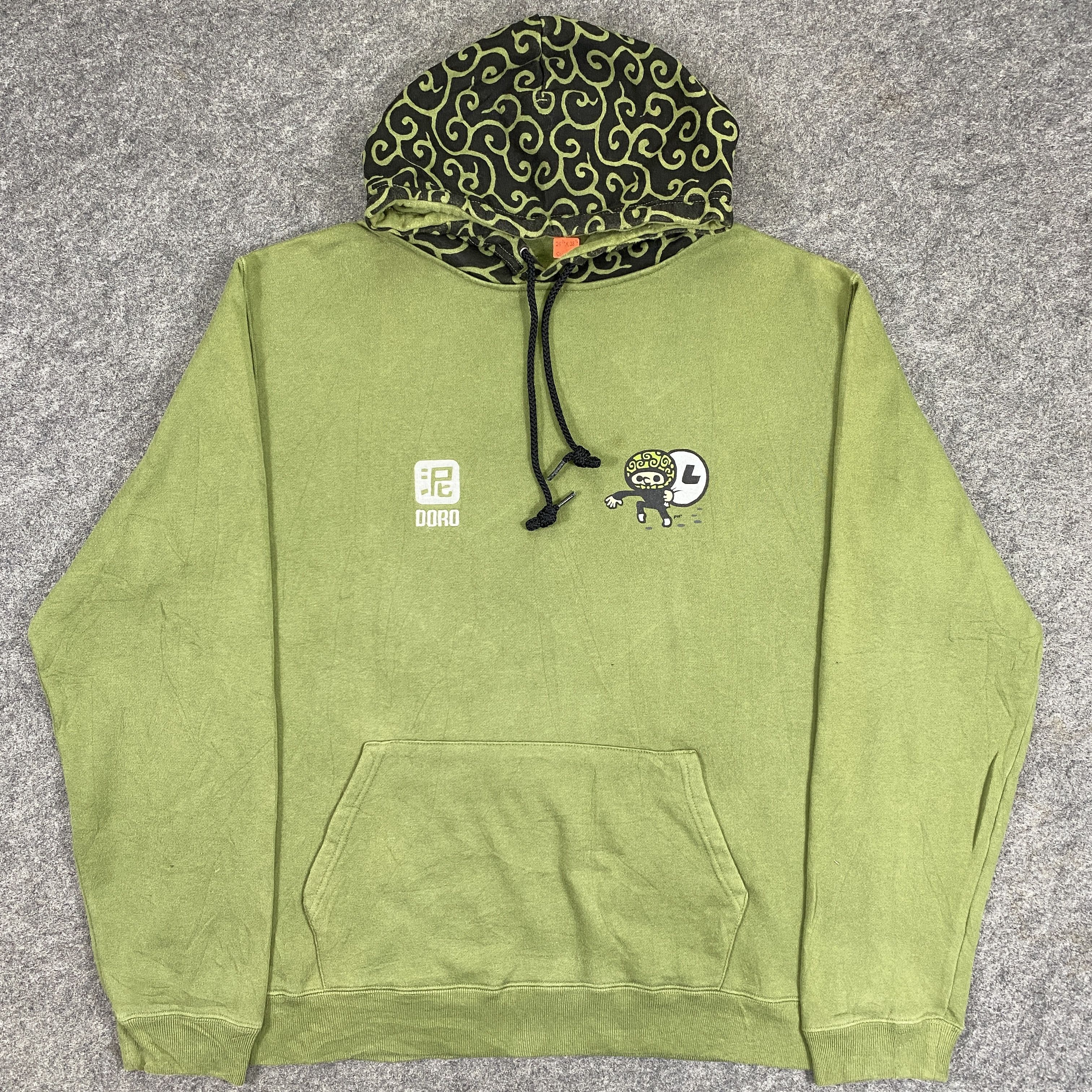 image of Vintage Doro Laundry Hoodie -Sw072 in Green, Men's (Size Large)