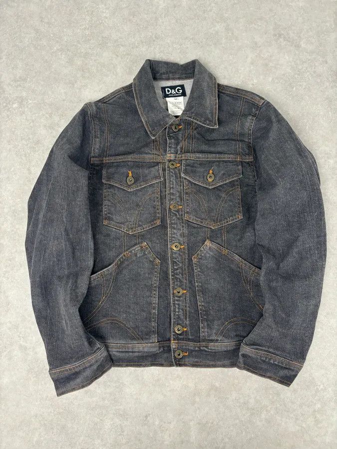 Dolce & Gabbana SS2005 Dolce & Gabbana Cargo Pocket Grey Denim Jacket Size US M / EU 48-50 / 2 - 1 Thumbnail
