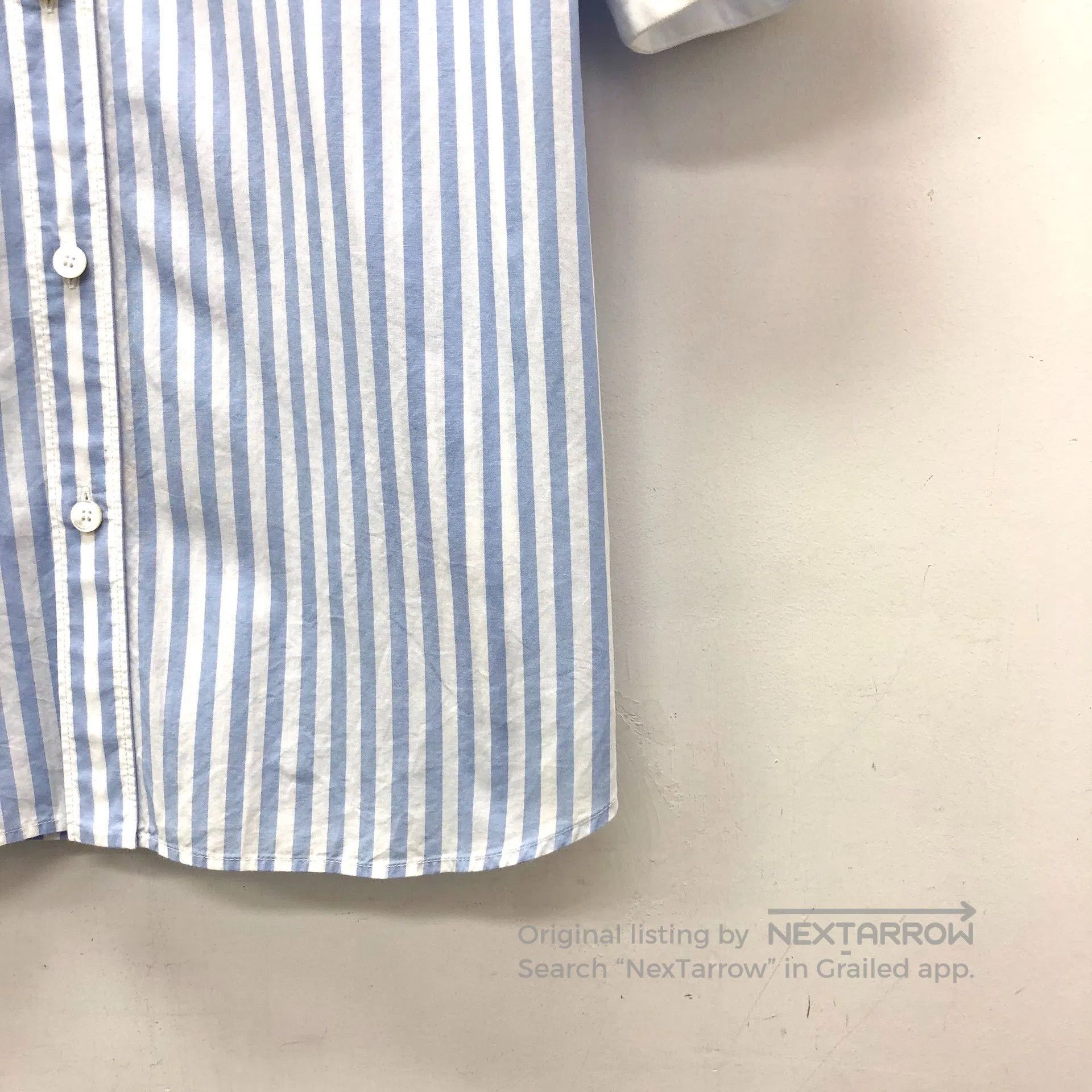 Celine Celine Blue striped Triumph embroidery cotton collar singl Size XS / US 0-2 / IT 36-38 - 4 Thumbnail