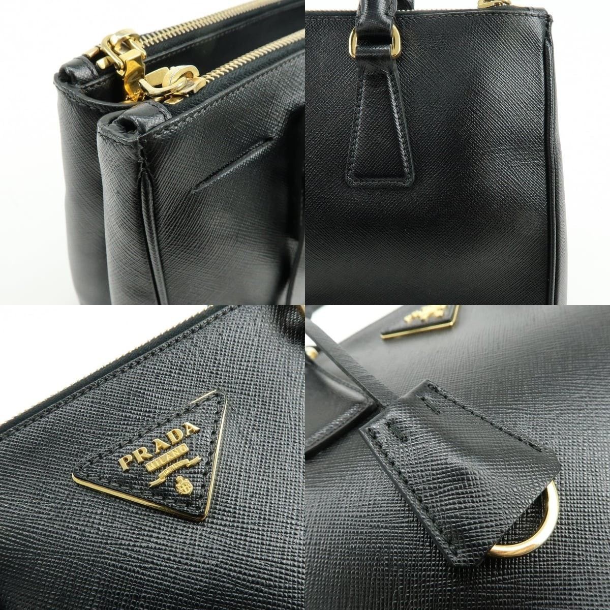 Prada Prada Galleria Saffiano Tote Black Size ONE SIZE - 6 Thumbnail