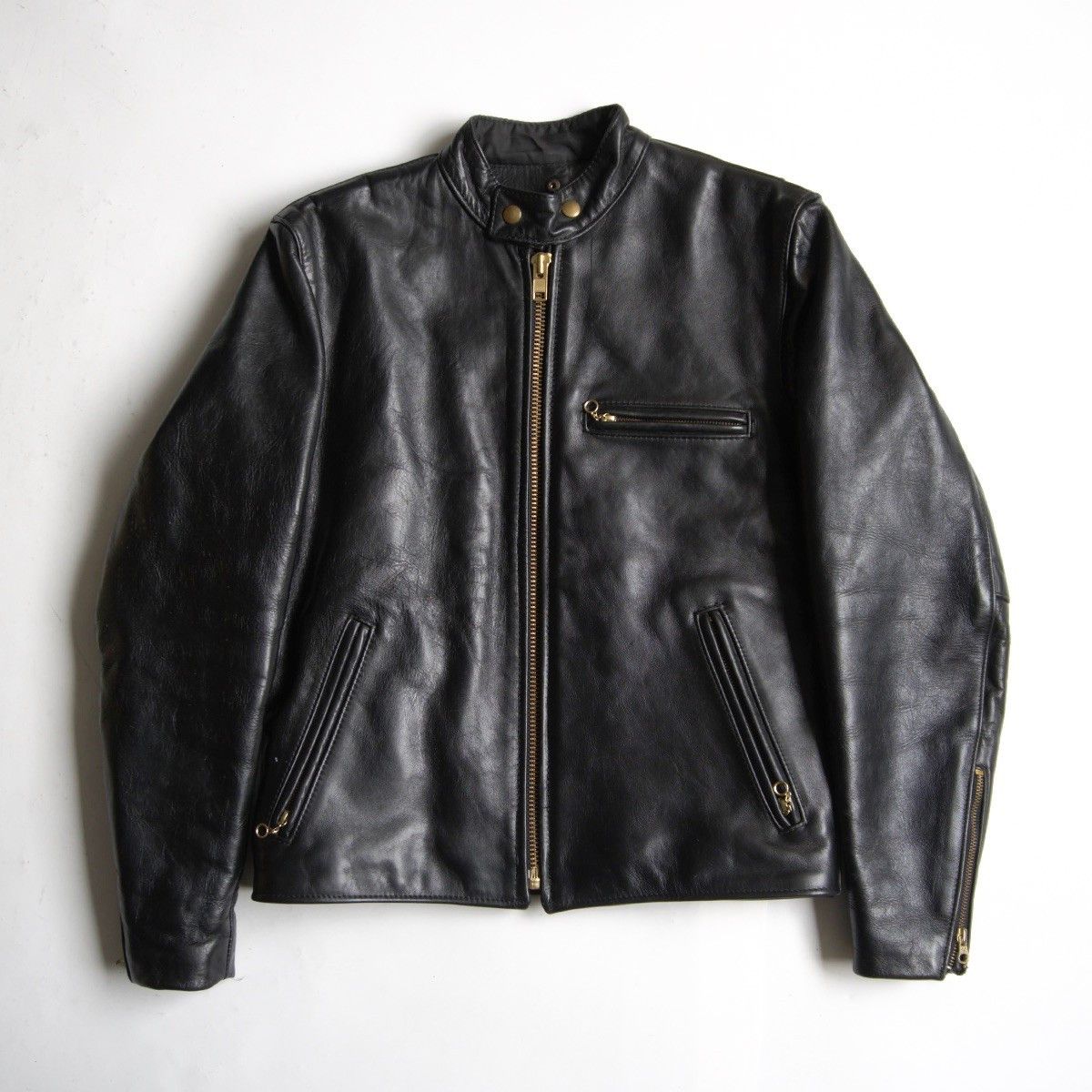 Vintage VANSON Single Rider Jacket Size 38 Size US L / EU 52-54 / 3 - 1 Thumbnail