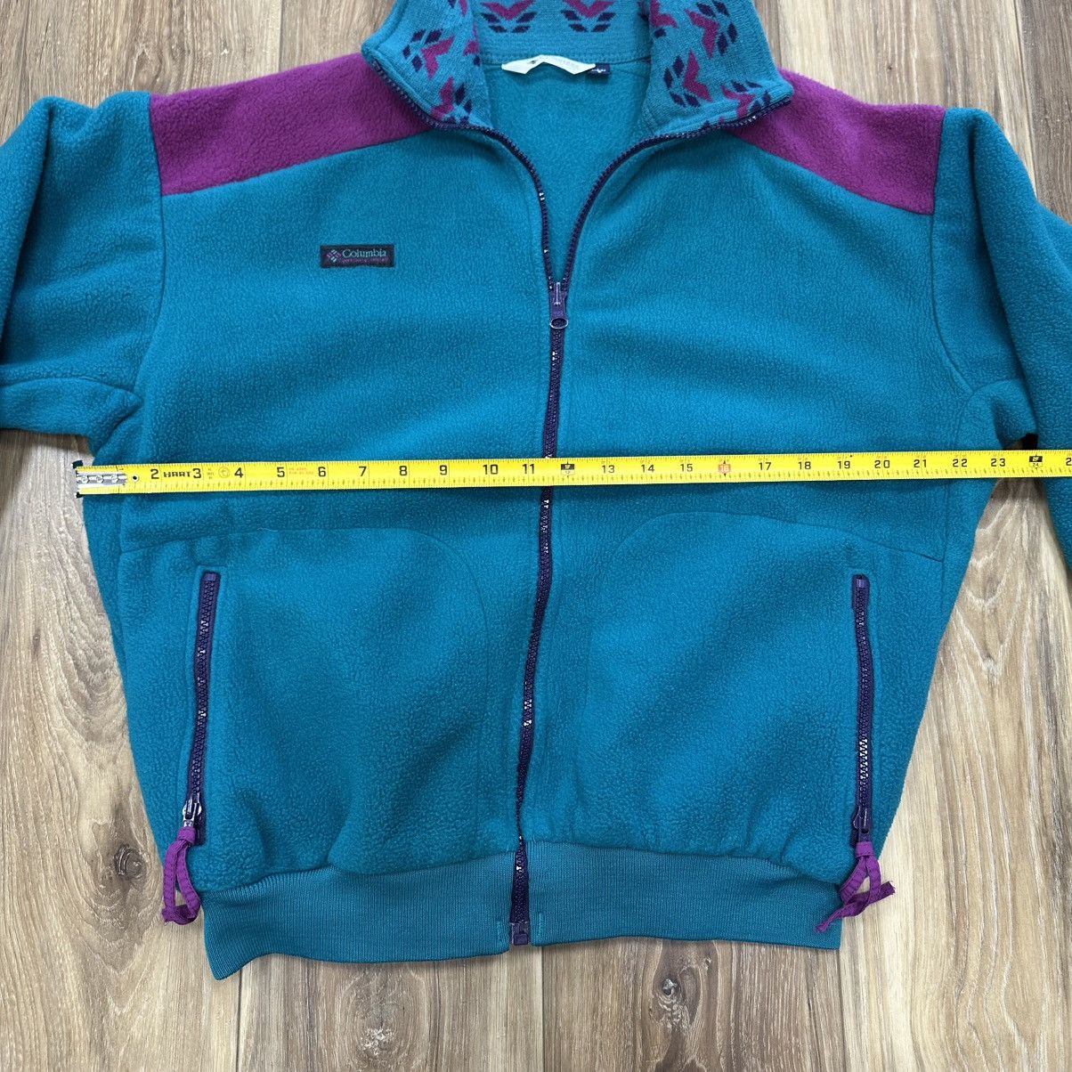 Columbia Vintage 90s Columbia Fleece Full Zip Jacket, Women’s Large Size L / US 10 / IT 46 - 6 Thumbnail