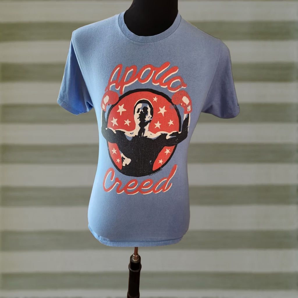 Fruit Of The Loom Rocky Apollo Creed Star Blue T Shirt Mens Small Licensed Movie Tee Size US S / EU 44-46 / 1 - 1 Preview