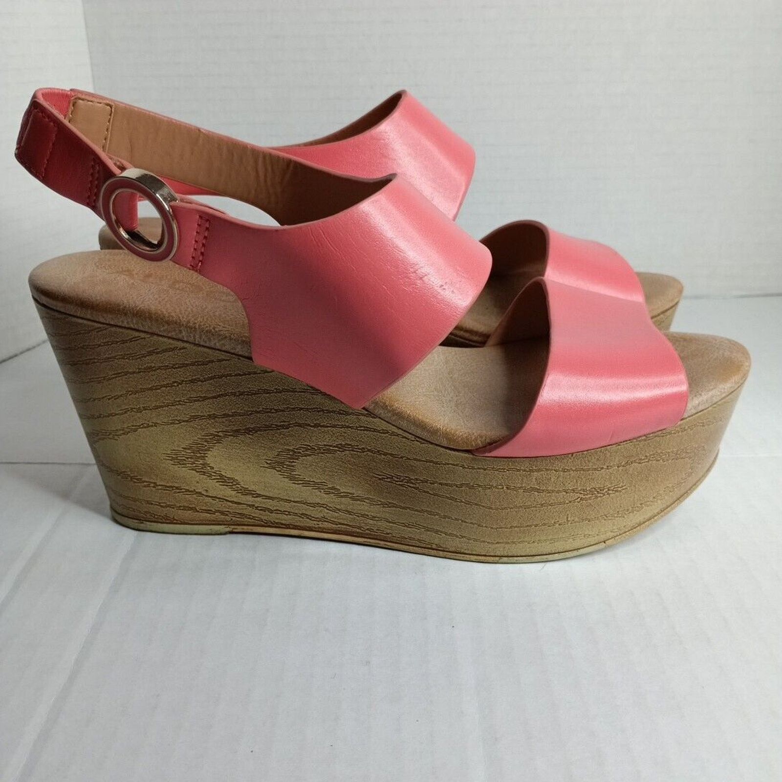 Aldo Aldo Platform Sandals Slip on Salmon Color Women's Size 7 Size US 7 / IT 37 - 3 Thumbnail