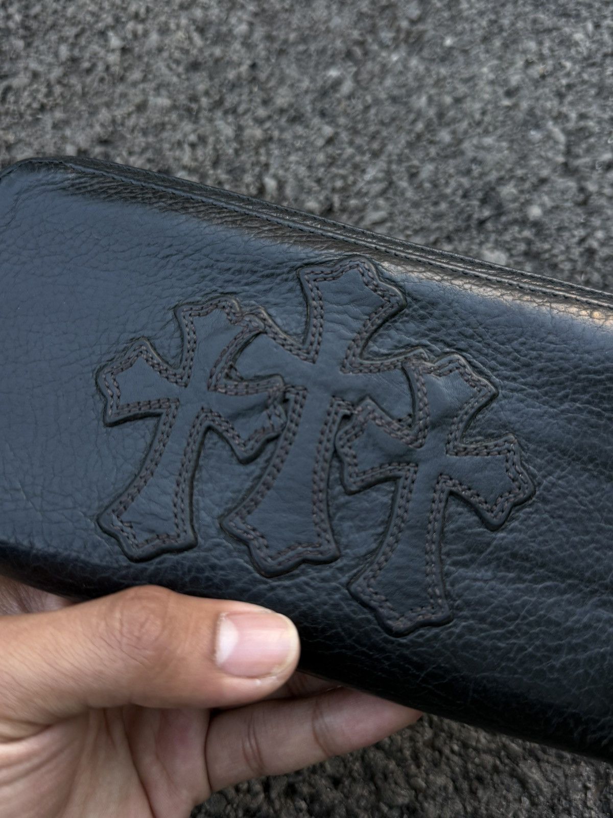 Chrome Hearts Chrome Hearts Cemetery Leather Patch Long Wallet Size ONE SIZE - 1 Thumbnail