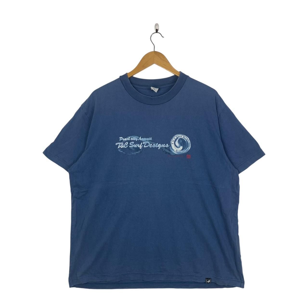 Vintage Vintage 90’ T&C SURF DESIGN Hawaii Ying Yang Trashed Tee Size US XL / EU 56 / 4 - 2 Thumbnail