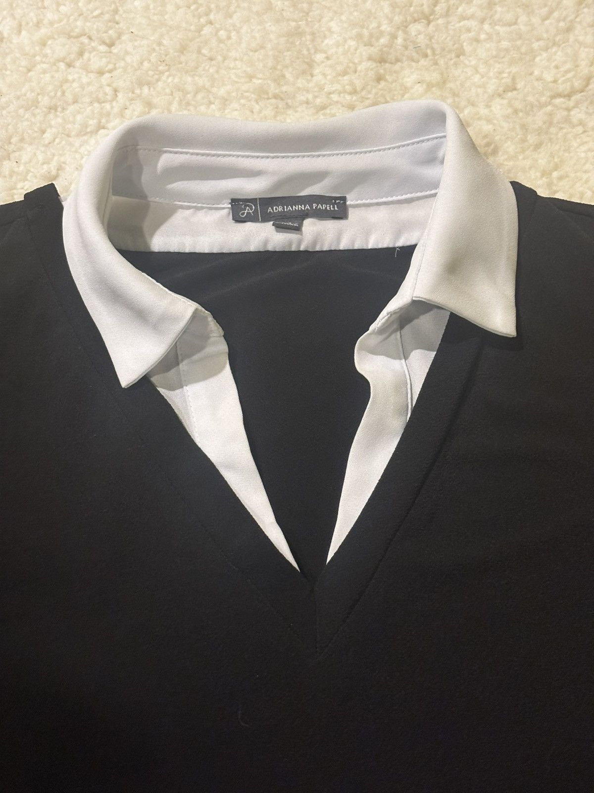 Adrianna Papell Black & white top0406 Size XL / US 12-14 / IT 48-50 - 2 Thumbnail