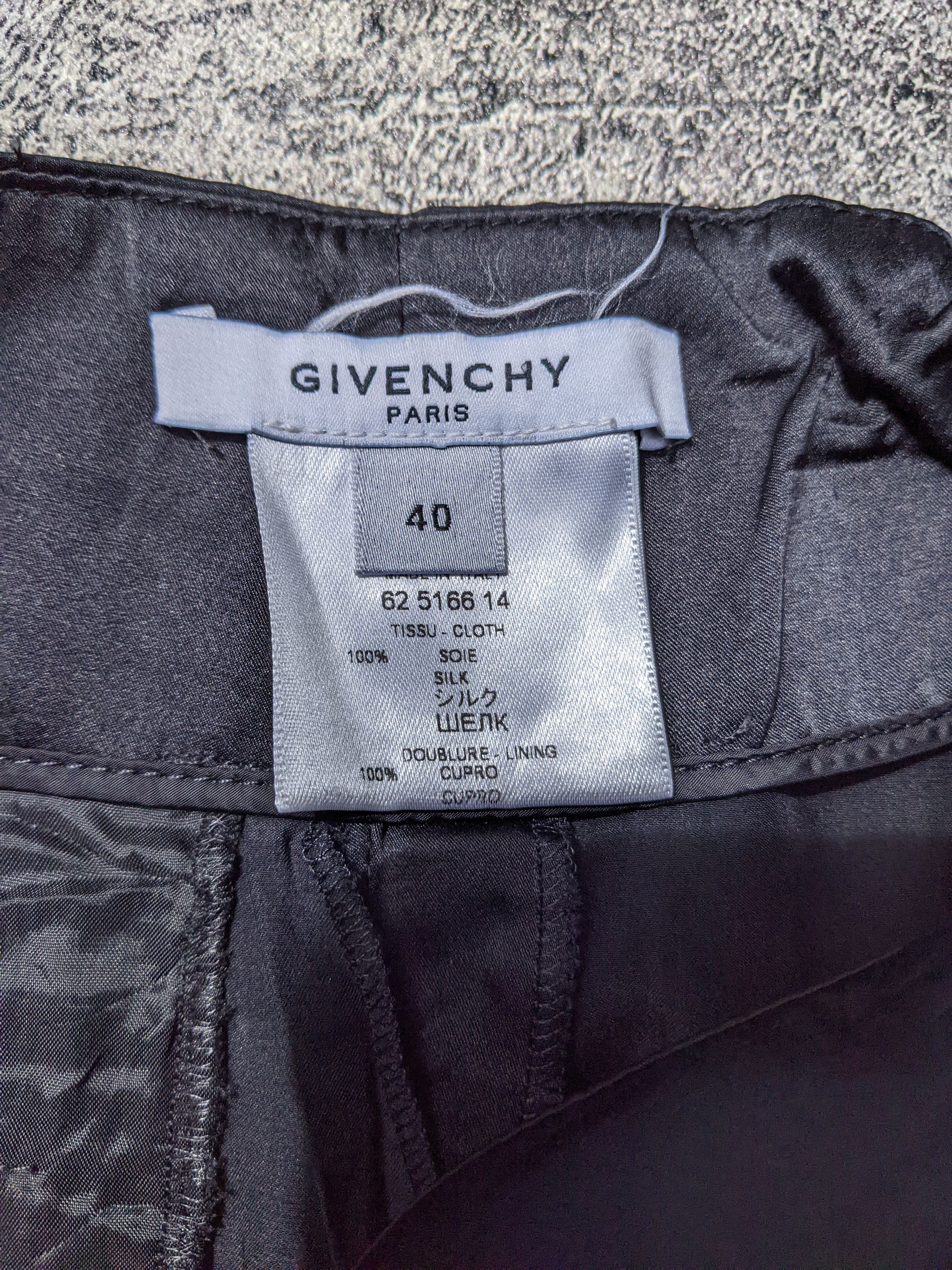 Givenchy Wide Leg Silk Pants Size 27" / US 4 / IT 40 - 7 Thumbnail