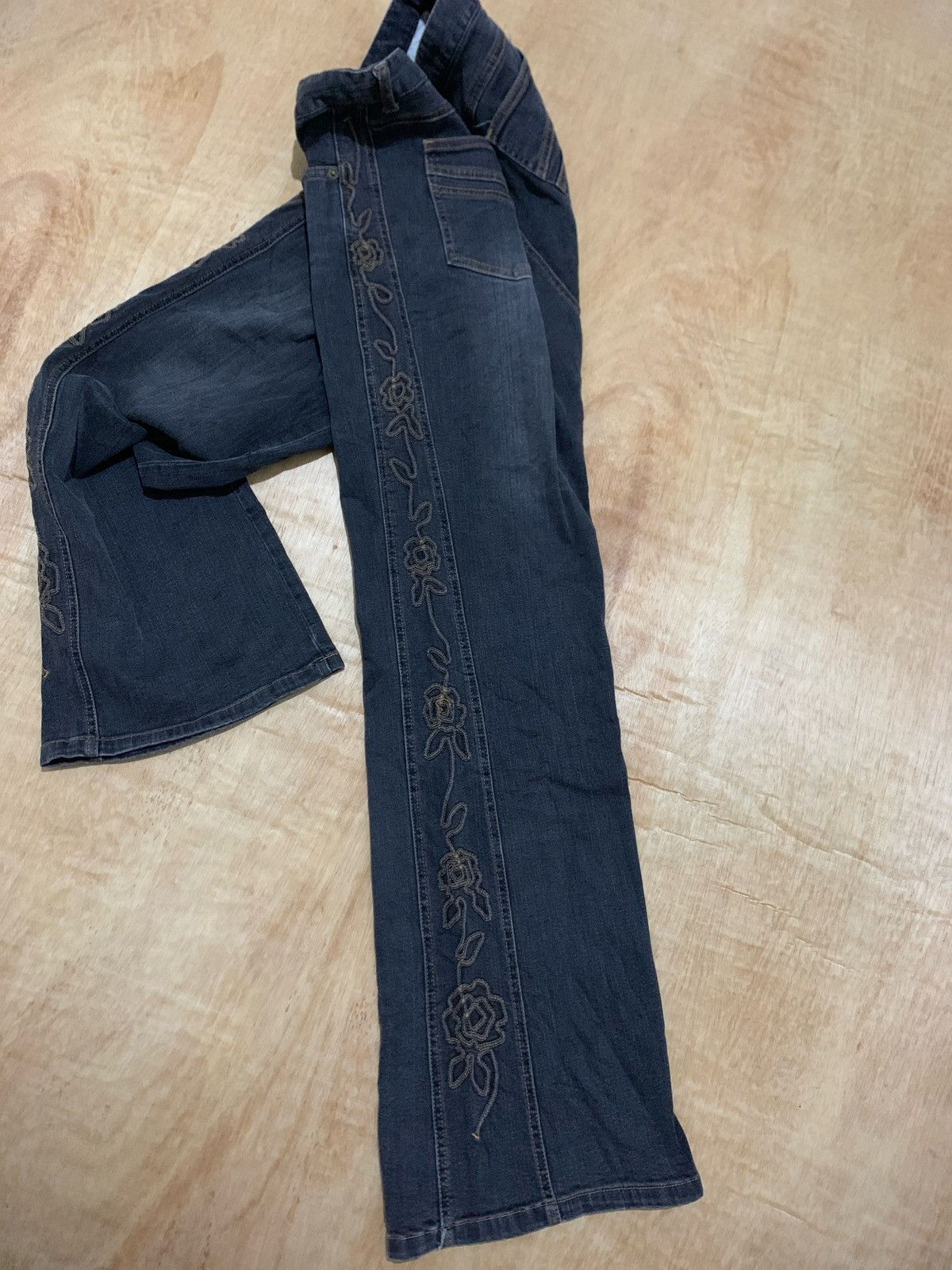 If Six Was Nine × Japanese Brand × Tornado Mart Flare Browdwin Jeans side Flowes Bootcut Size US 33 - 3 Thumbnail