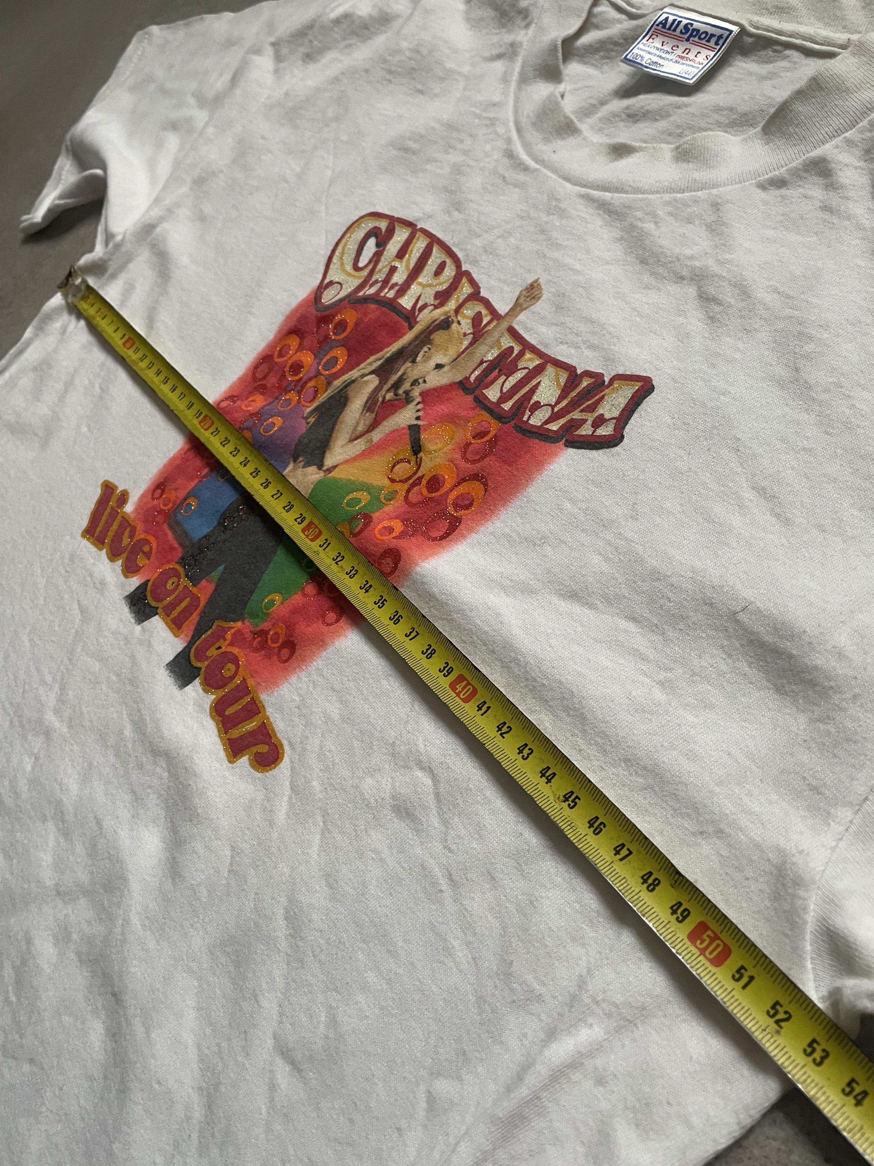 Band Tees VINTAGE CHRISTINA AGUILERA LIVE ON TOUR 90S TEE Size US L / EU 52-54 / 3 - 5 Thumbnail