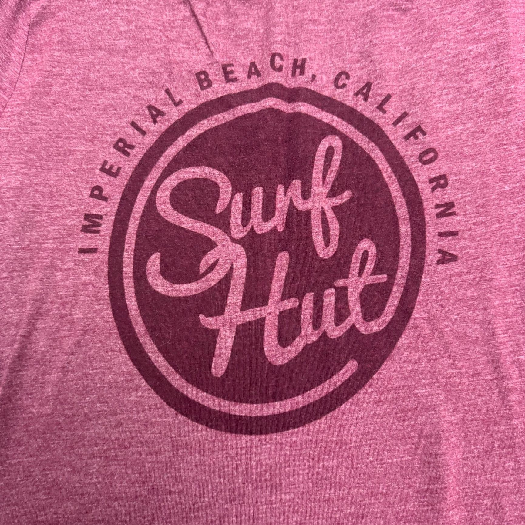 Imperial Surf Hut T-Shirt Womens Small Maroon Red Beach Surf Hut Classic Graphic Tee Casual Sleeve Short Sleeve Size S / US 4 / IT 40 - 3 Thumbnail