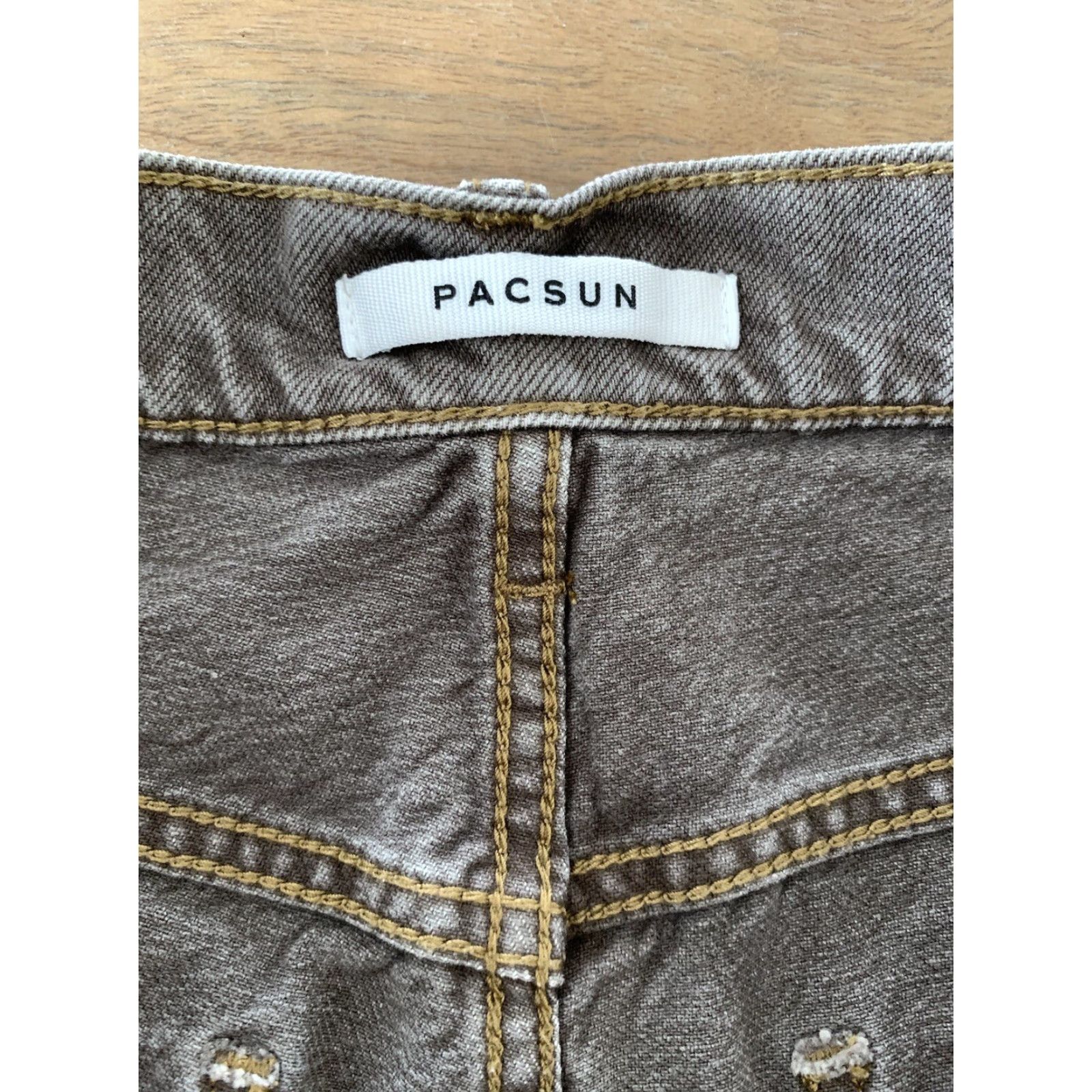 Pacsun VINTAGE Pacsun High Rise Boot Cut Denim Jeans Women 28x29 Button Fly Gray 90s Cowboy Hippie Retro Southwestern Pacific? Size 28" / US 6 / IT 42 - 3 Thumbnail