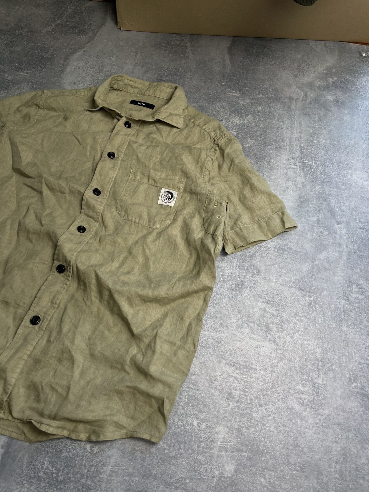 Diesel Rare Diesel Linen black buttons Shirts / Diesel Luxury tee Size US M / EU 48-50 / 2 - 1 Thumbnail