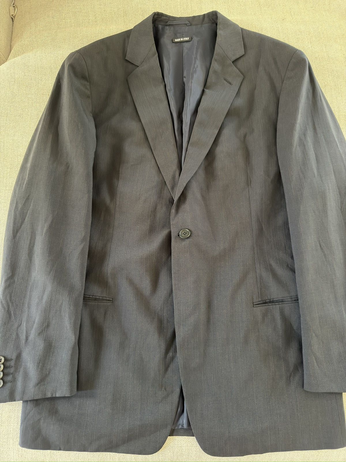 Giorgio Armani GIORGIO ARMANI Black Label Made in Italy 1 Button Jacket 42R Size 42R - 8 Thumbnail