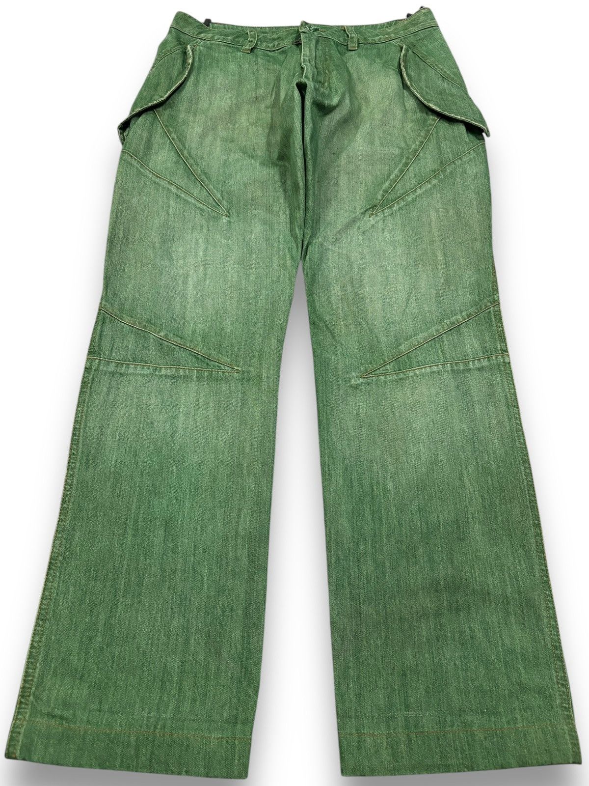 Issey Miyake Avant-Garde Griffin Studio Okinawa Faded Jeans Made in Italy Size US 31 - 1 Thumbnail