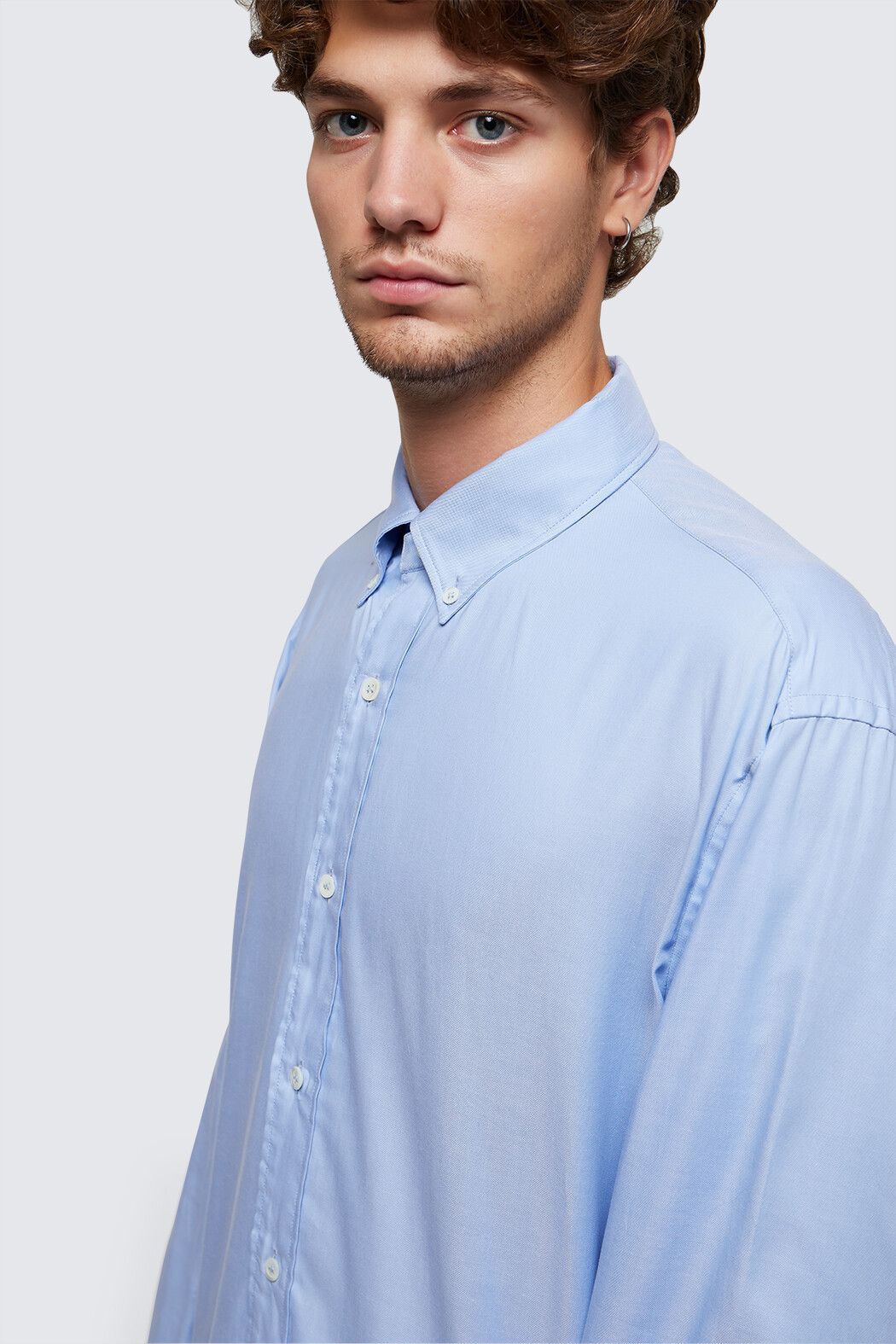 Maison Margiela o1y1124 Shirt In Light Blue Size US M / EU 48-50 / 2 - 2 Thumbnail