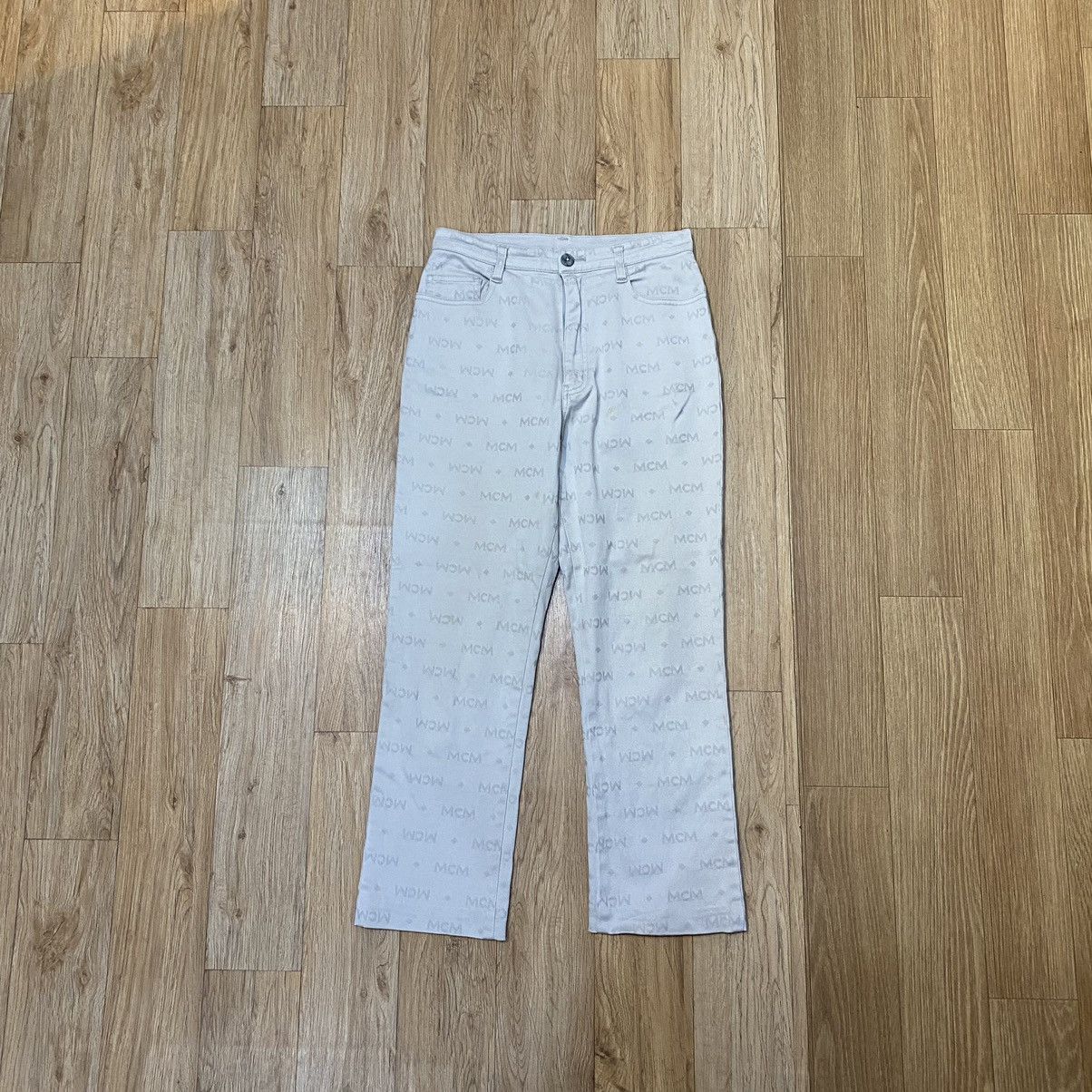MCM Legere Full Print Monogram Pants