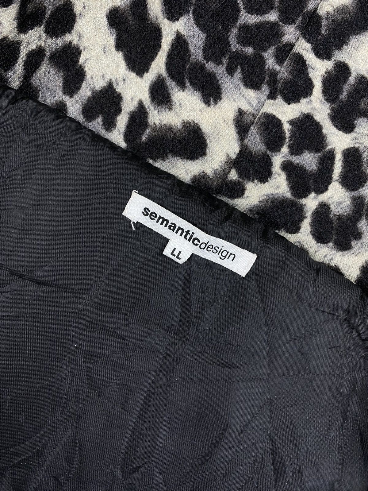 semanticdesign Vtg Semantic Design Leopard Sleeveless Hoodie Vest Jacket Size US M / EU 48-50 / 2 - 9 Thumbnail