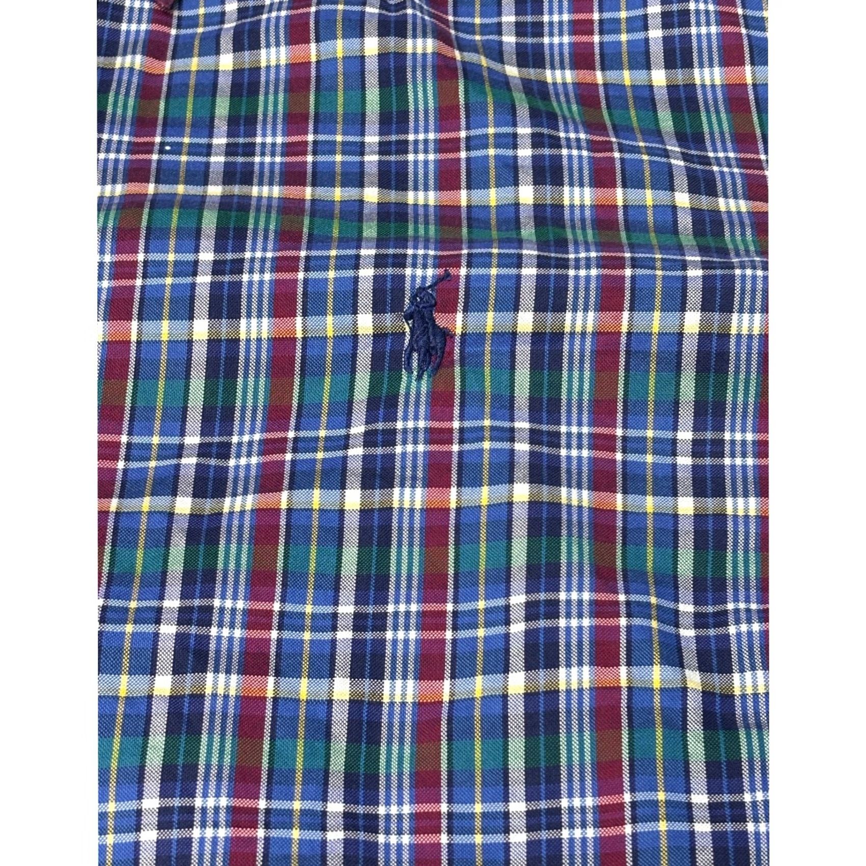 Polo Ralph Lauren Polo Ralph Lauren Mens L Plaid Button Down Shirt Blue Green Red Cotton L/G Size US L / EU 52-54 / 3 - 2 Thumbnail