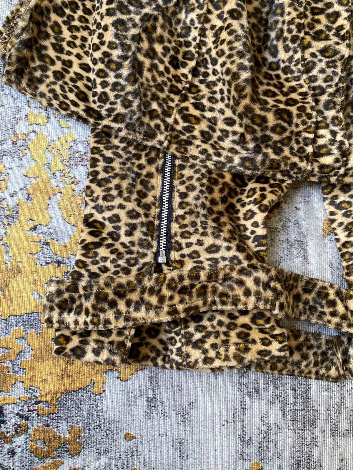 Japanese Brand Vintage Super Love’r Rock Japan Punk Velvet Leopard Bondage Size US 26 / EU 42 - 15 Thumbnail
