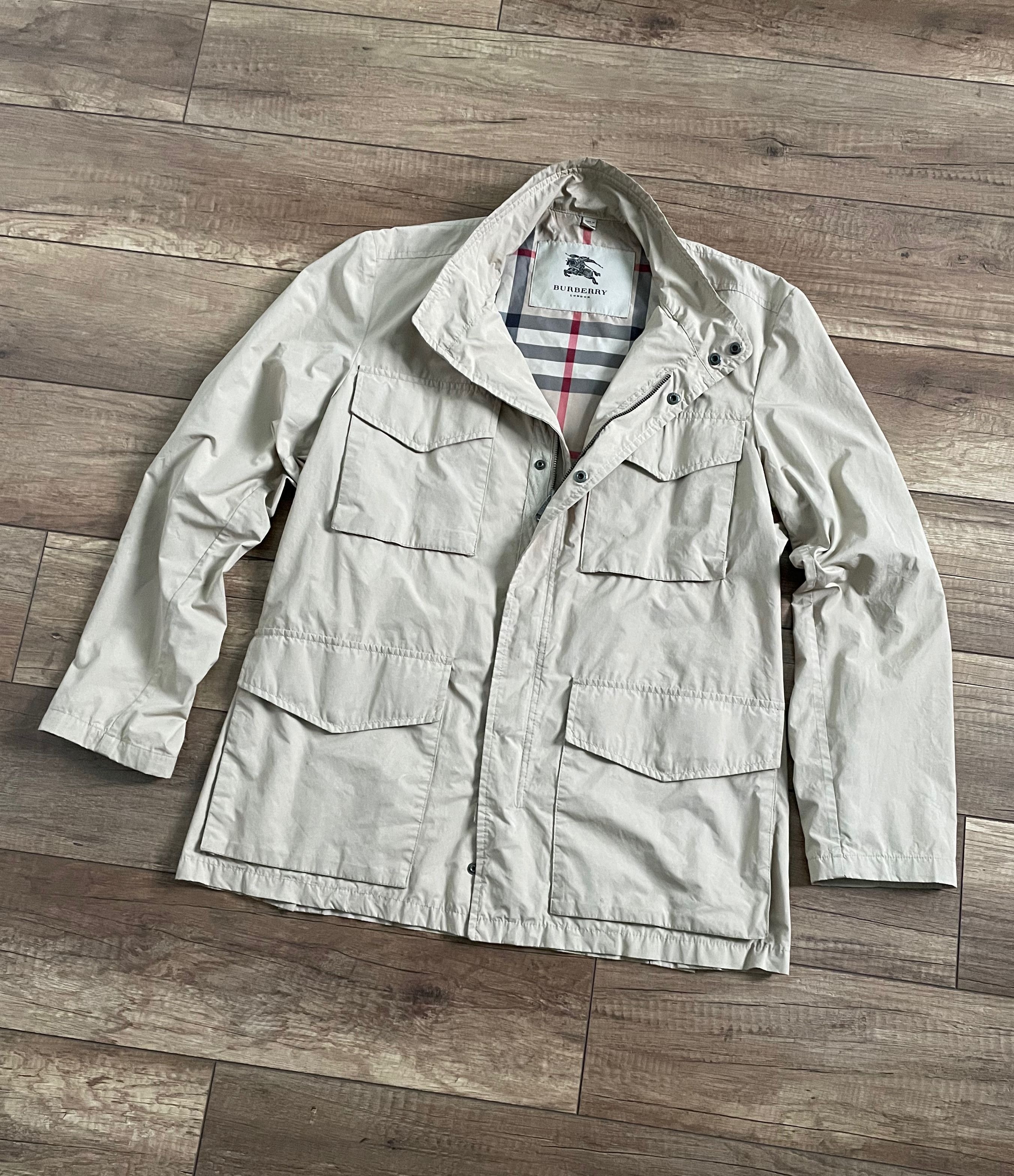 Burberry Burberry Beige Light Military Multipocket M65 Jacket Coat Size US M / EU 48-50 / 2 - 2 Thumbnail