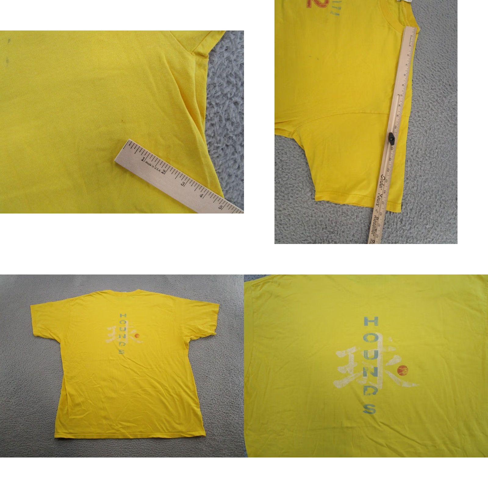 Gap VINTAGE Gap Baseball T-Shirt 2XL Yellow Cotton Read Double-Sided Mens Shirt Size US XXL / EU 58 / 5 - 8 Thumbnail