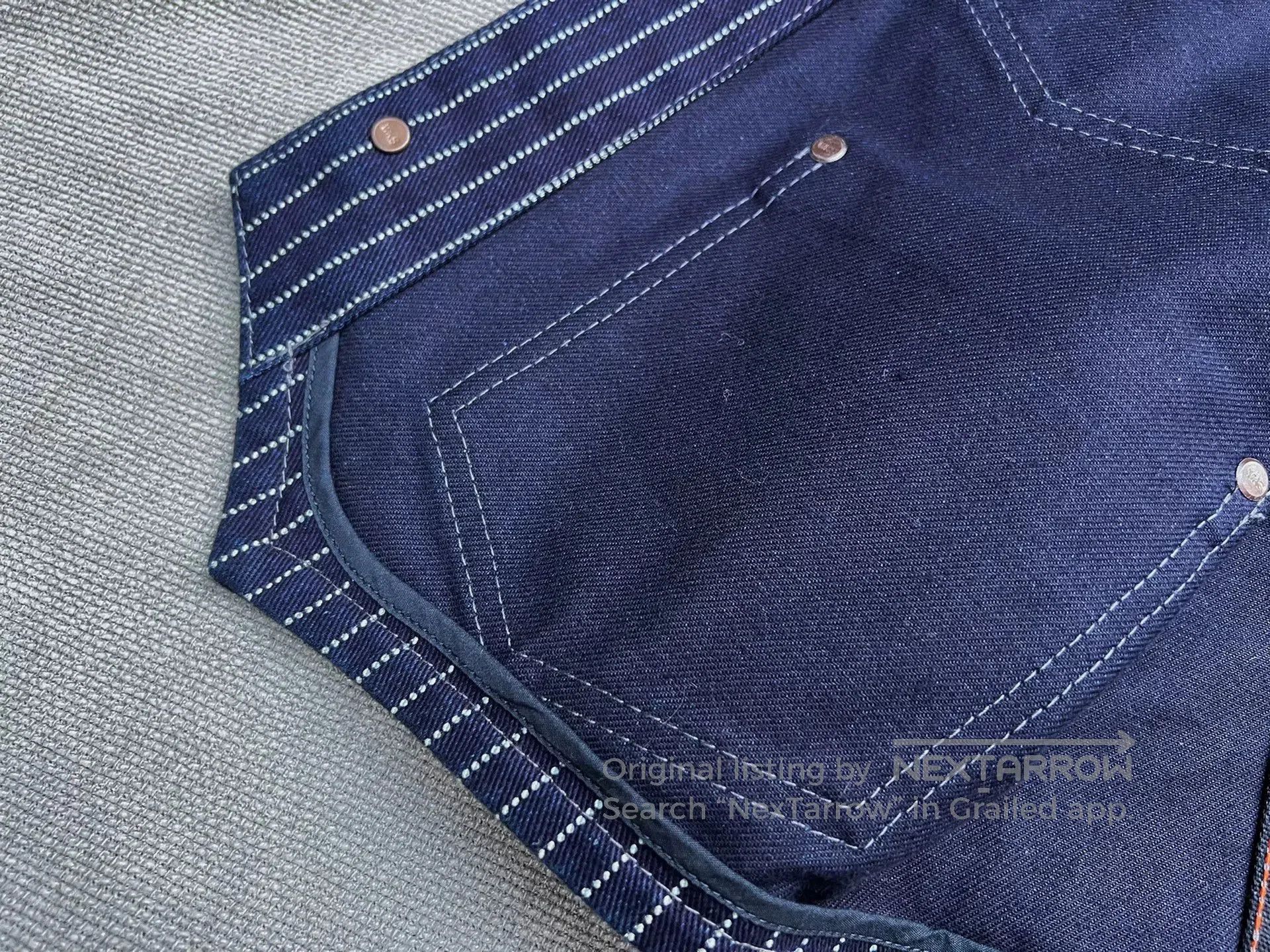 Iron Heart Iron Heart Blue Wabash Striped Vest. Size US S / EU 44-46 / 1 - 5 Thumbnail