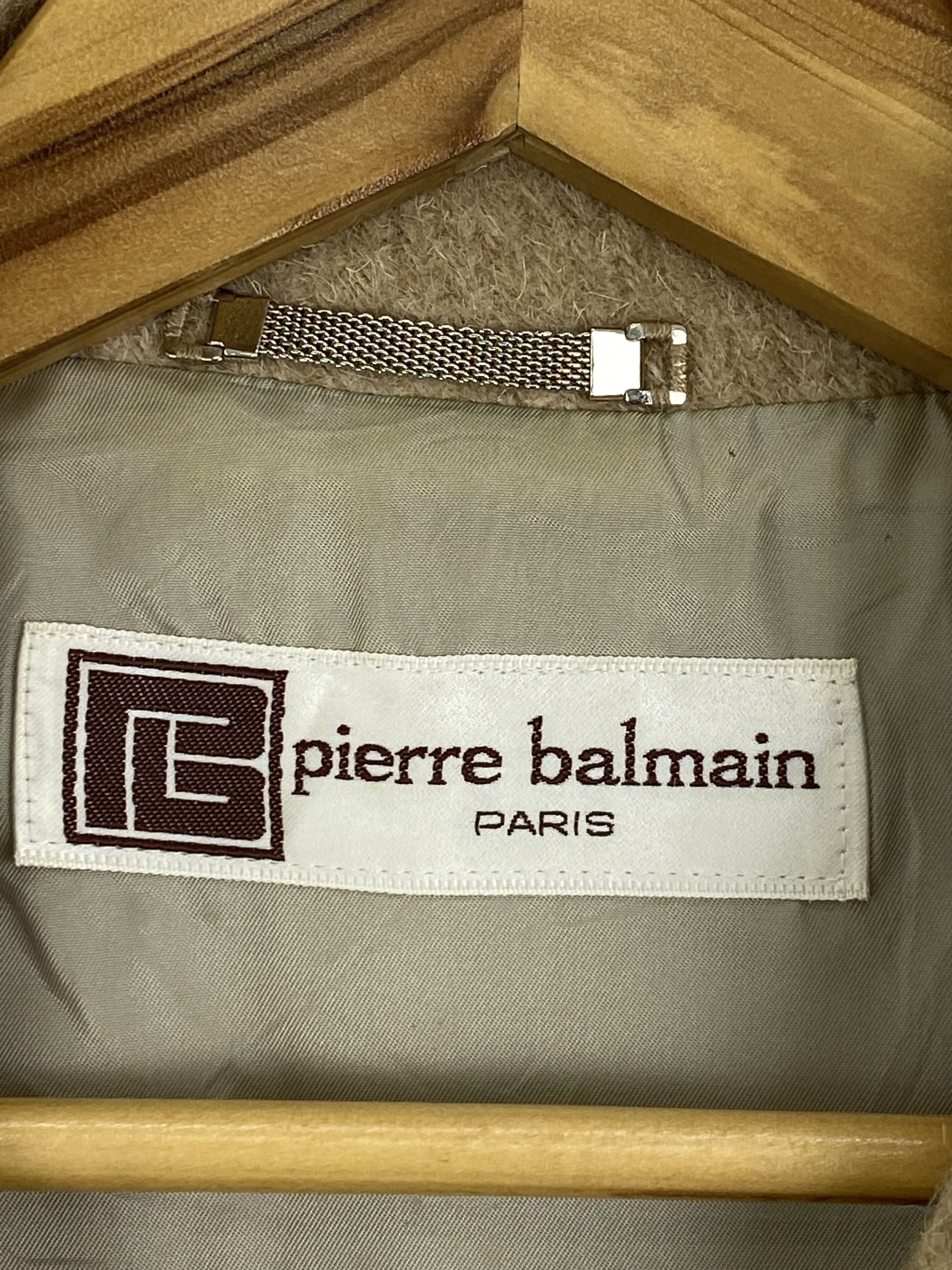 Designer × If Six Was Nine × Pierre Balmain Vintage Pierre Balmain Wool Long Jacket Size US L / EU 52-54 / 3 - 5 Thumbnail
