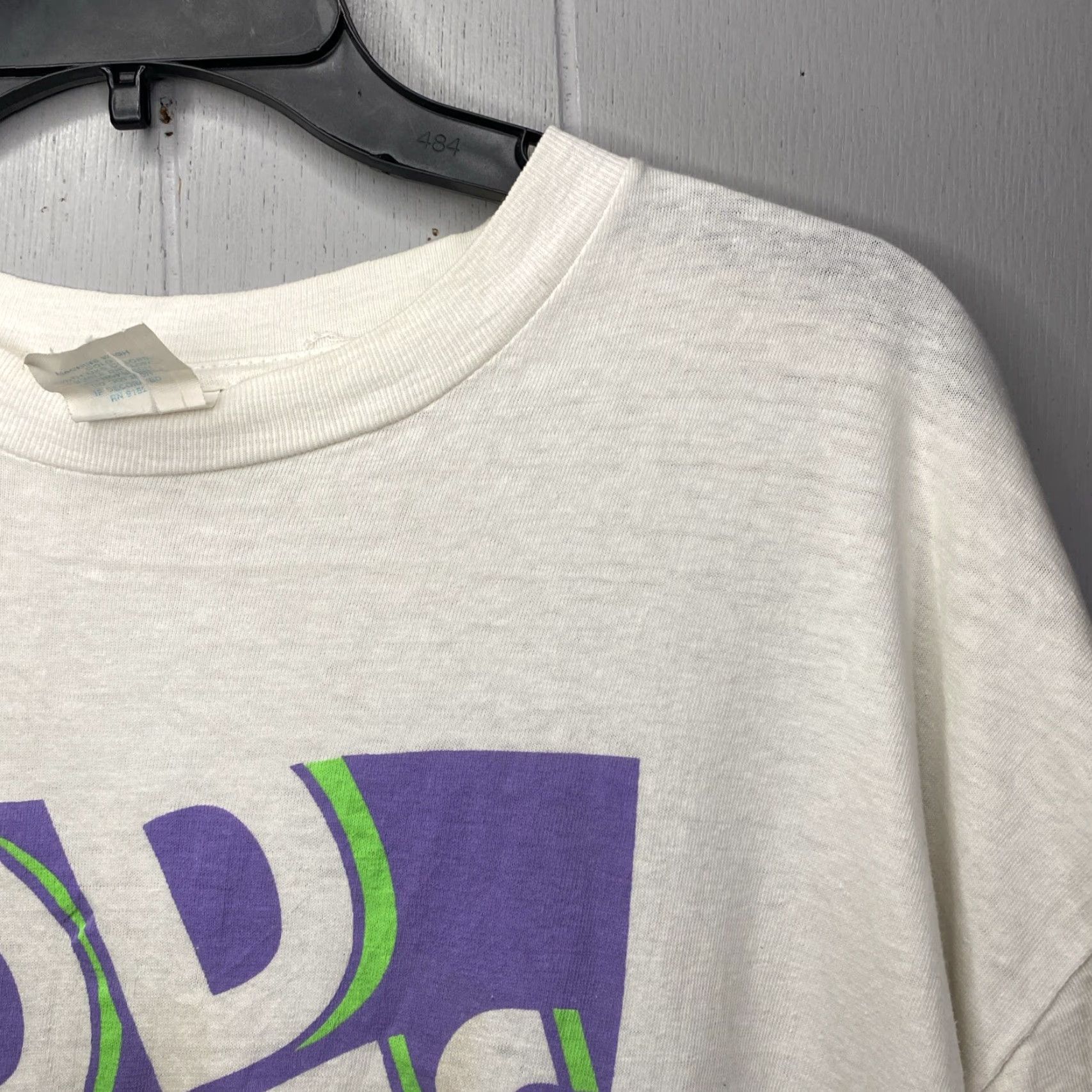 Vintage VINTAGE Jesus T Shirt White Short Sleeve L 90s Unisex God Loves You Pass It On Graphic Tee Cotton Shirt Size US L / EU 52-54 / 3 - 5 Thumbnail