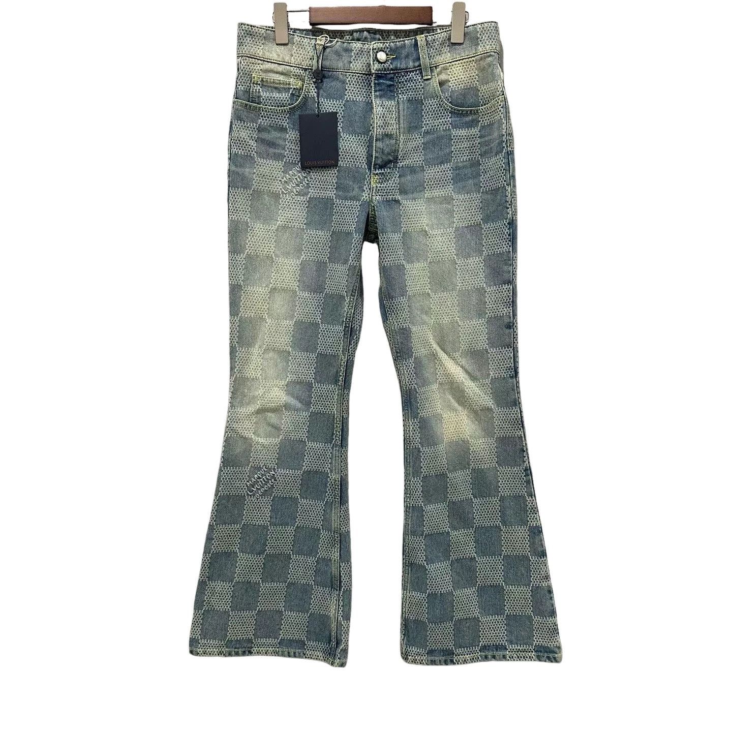 Louis Vuitton Louis Vuitton Pharrell Damier Denim Jeans 32 Size US 32 / EU 48 - 1 Thumbnail