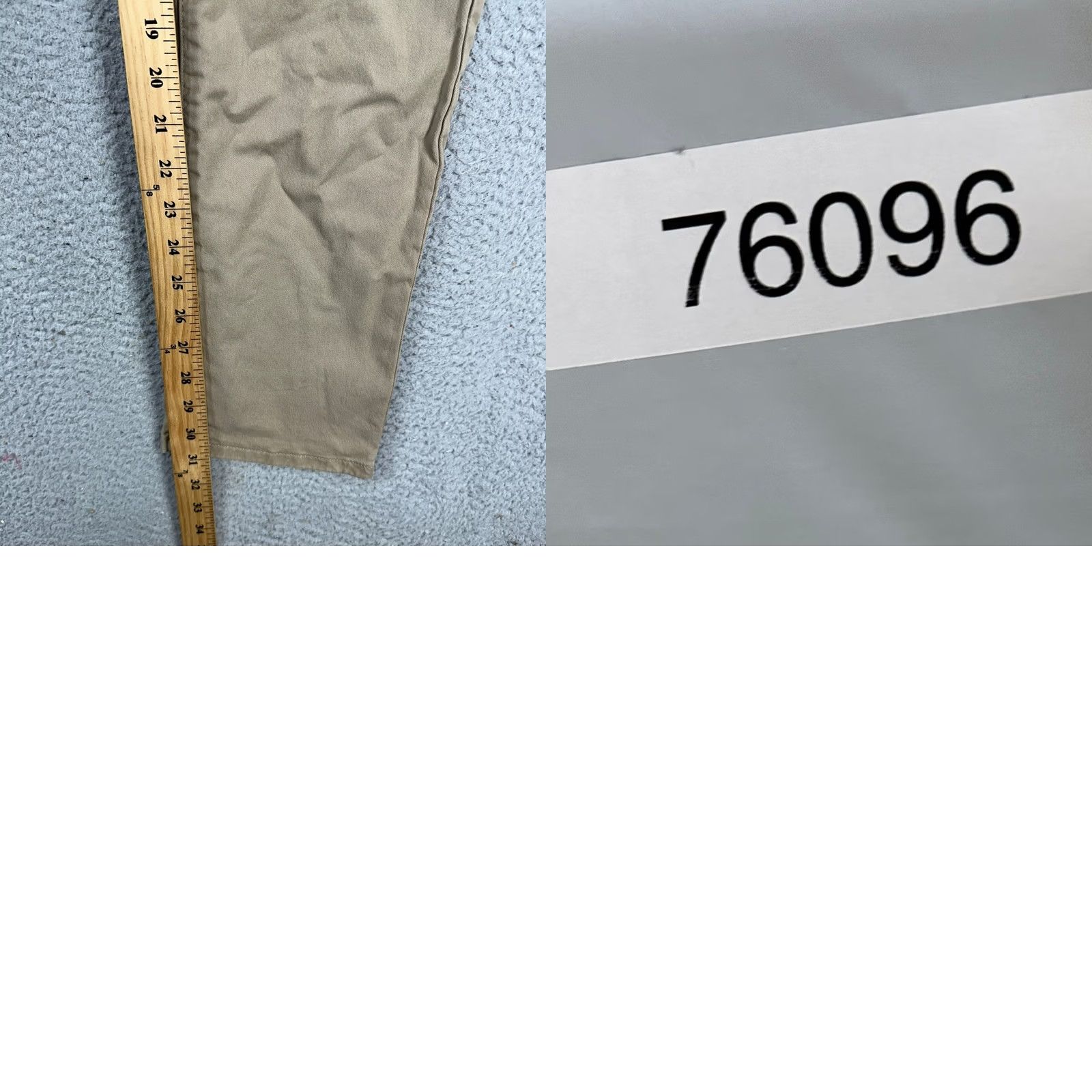 Flint And Tinder VINTAGE Flint Tinder Mens Slim Fit Pants 31X32 Tan Khaki Chino Straight Stretch 5-Pocket Size US 31 - 8 Thumbnail