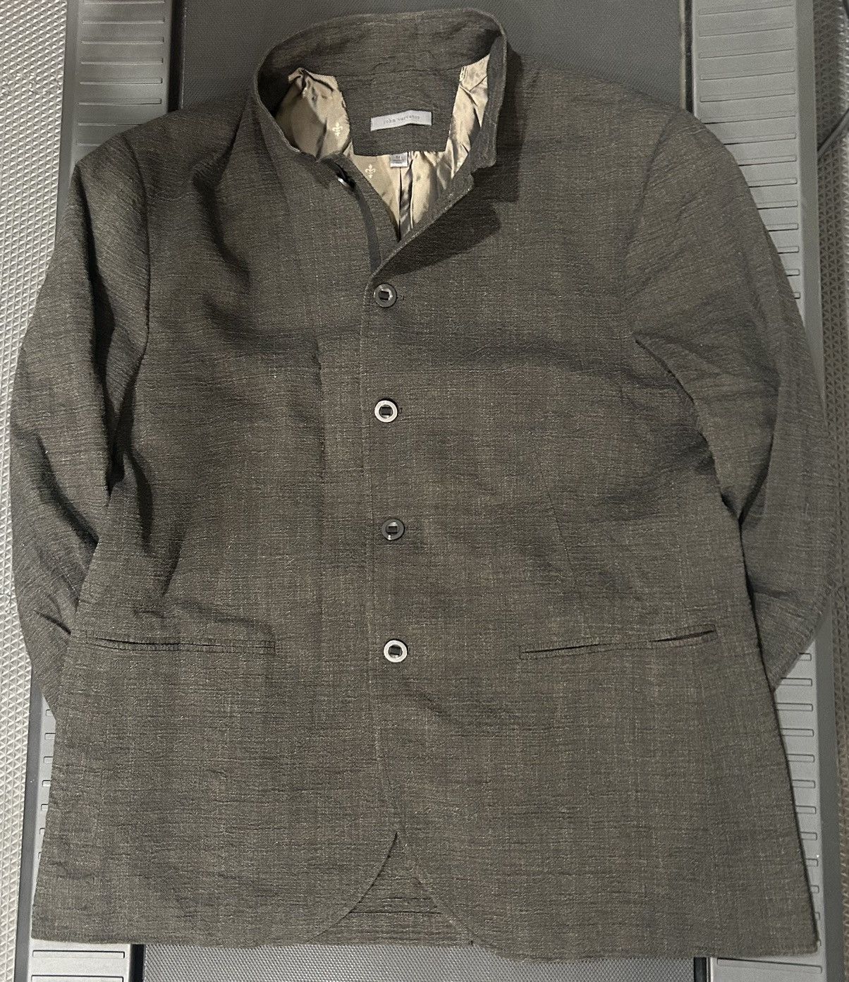 John Varvatos John Varvatos f22 Italy linen blend blazer avante garde ERD Size 54R - 1 Thumbnail