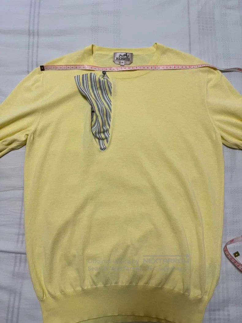 Hermes Hermes Short-sleeve T-shirt with classic patterns Size M / US 6-8 / IT 42-44 - 3 Thumbnail