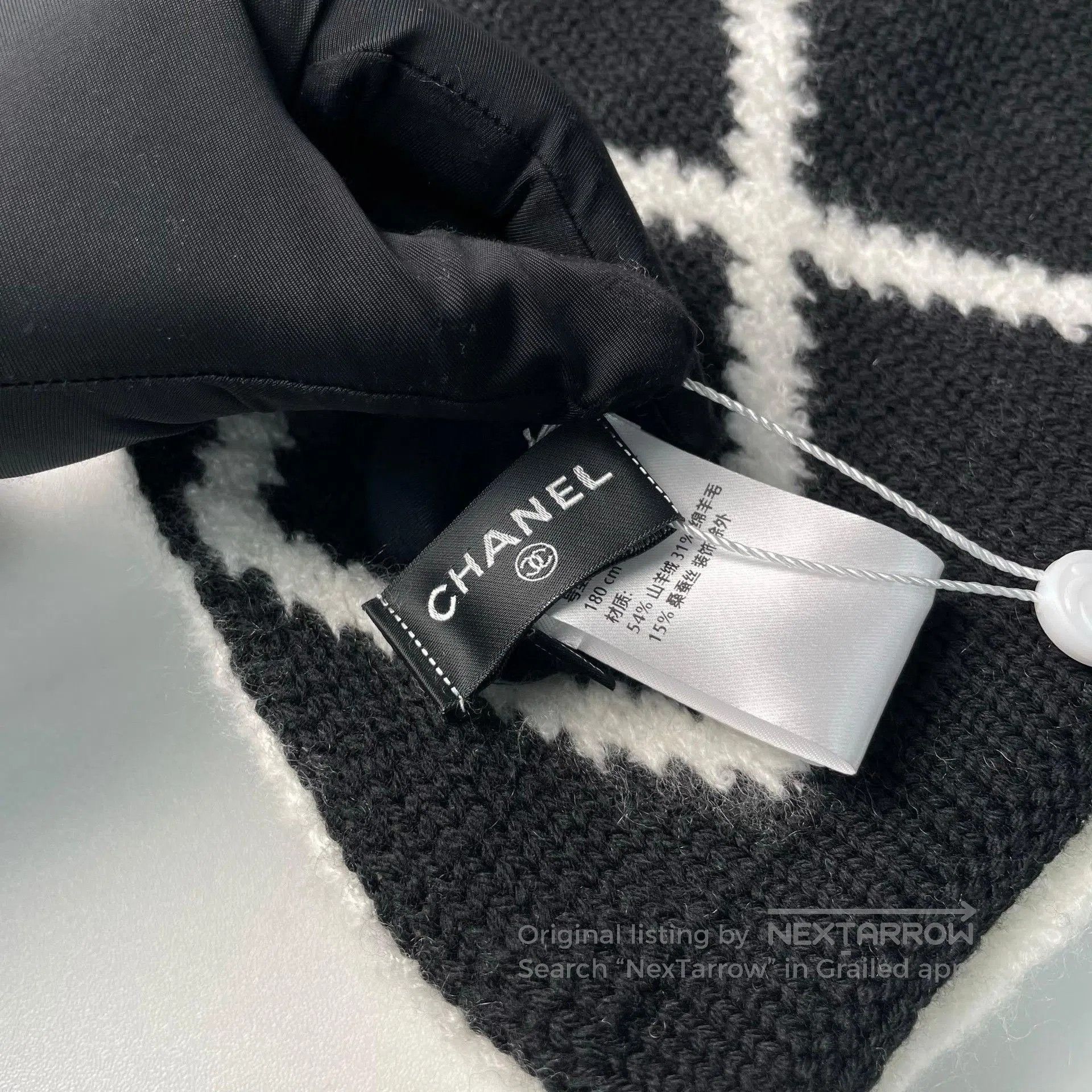 Chanel Chanel Double C Cashmere Logo Scarf. Size ONE SIZE - 5 Thumbnail