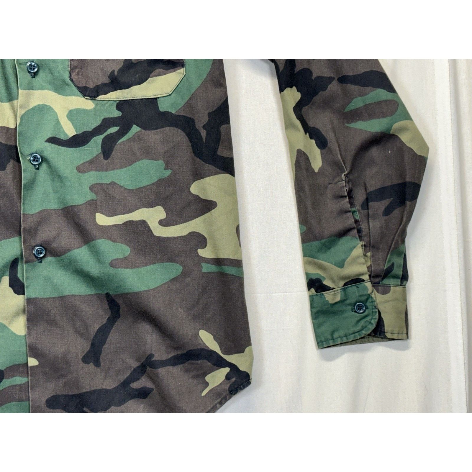The Unbranded Brand Vintage Gung Ho Sz L Green Camo Military Button Shirt Size US M / EU 48-50 / 2 - 12 Thumbnail