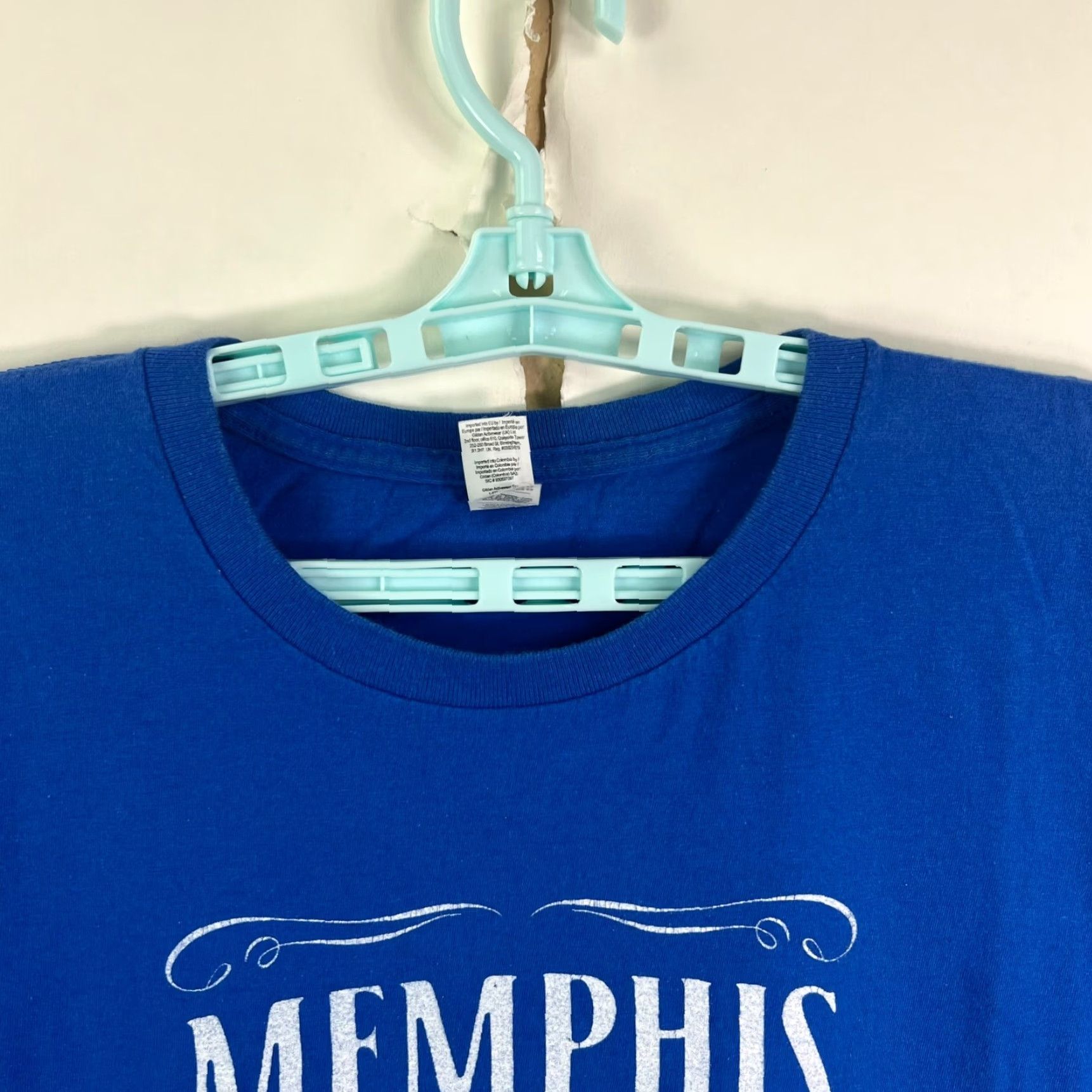 Anvil VINTAGE Memphis Old No. 50 T Shirt Mens XL Blue Anvil Logo Graphic Print Relaxed Fit Limited Edition Adventure Time 90s Mens Size US XL / EU 56 / 4 - 3 Thumbnail